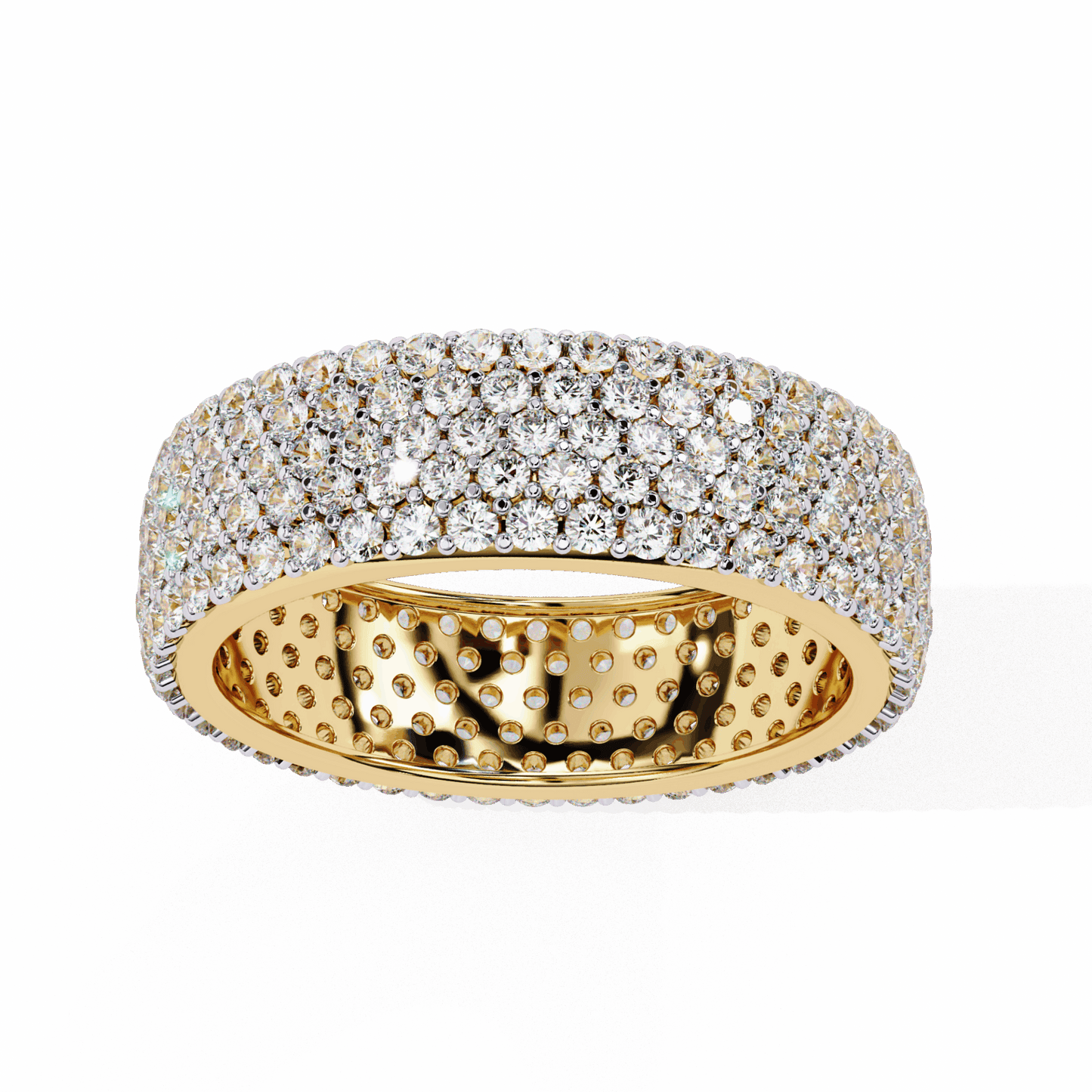 1.75 Carat Round Classic Wedding Band in Moissanite | House of Estara