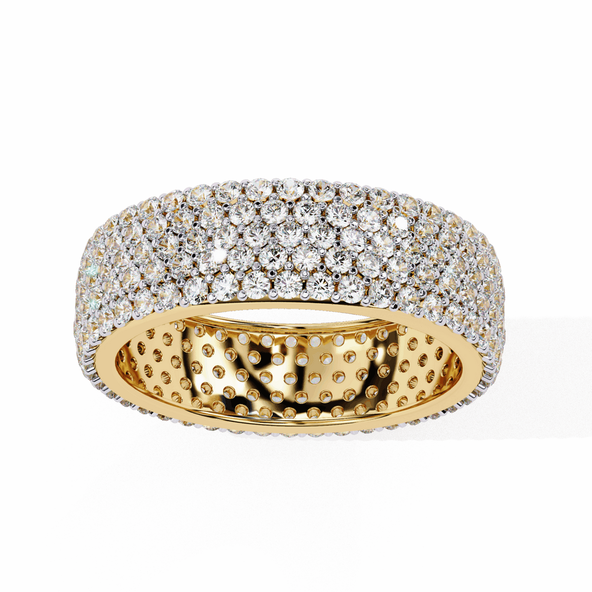 1.75 Carat Round Classic Wedding Band in Moissanite | House of Estara