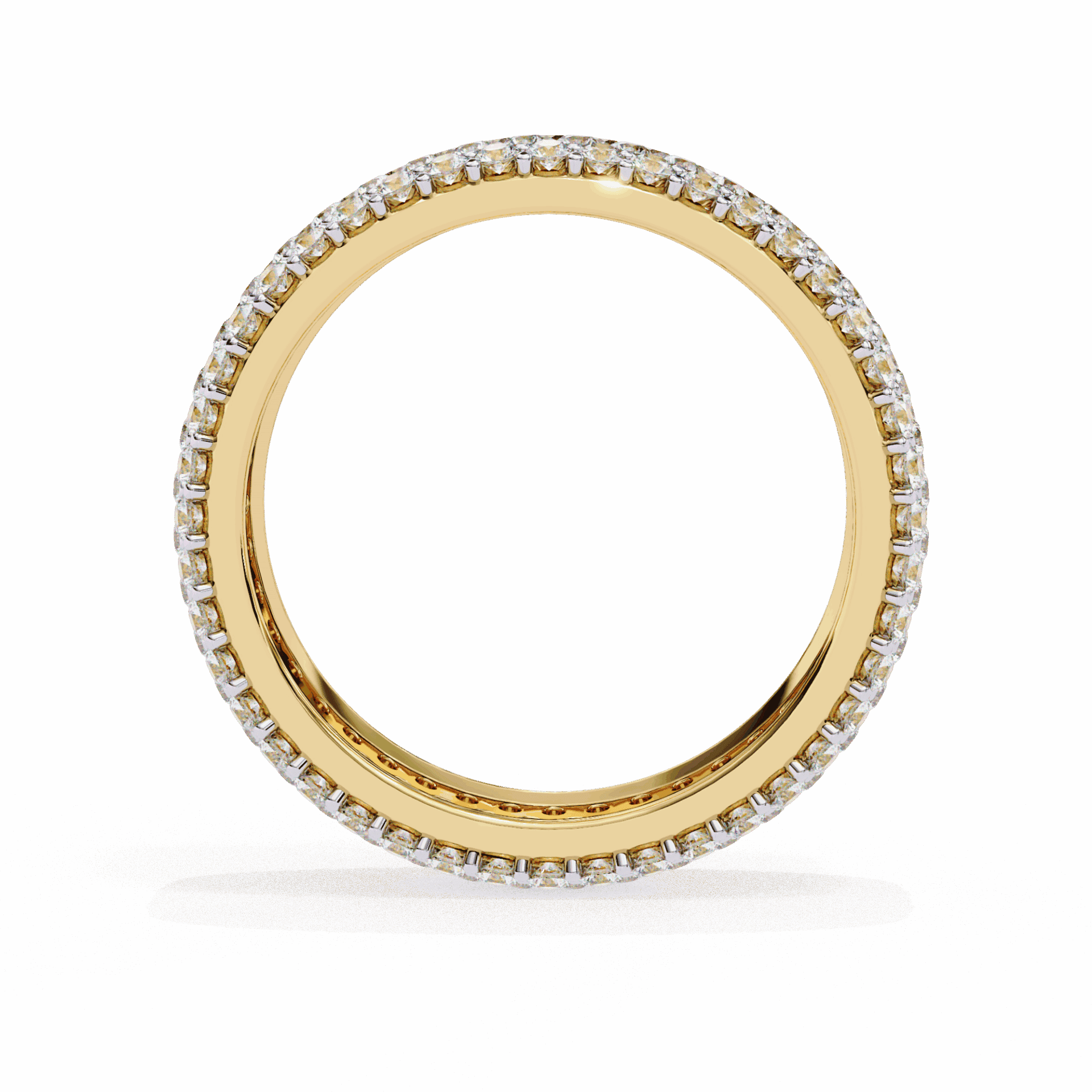 1.75 Carat Round Classic Wedding Band in Moissanite | House of Estara