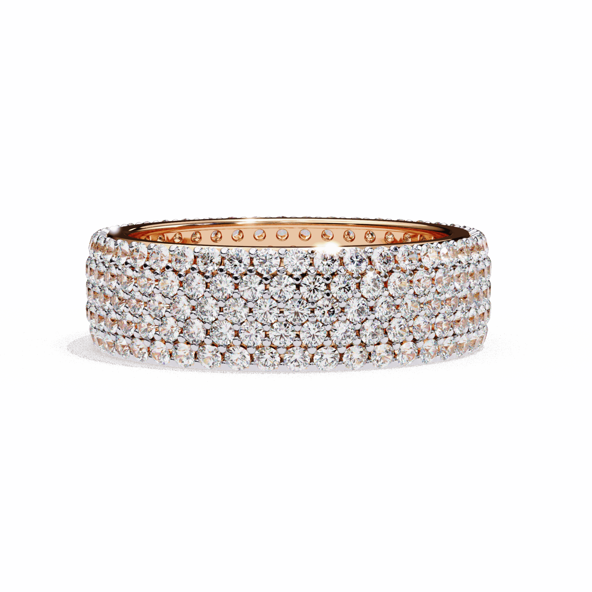 1.75 Carat Round Classic Wedding Band in Moissanite | House of Estara