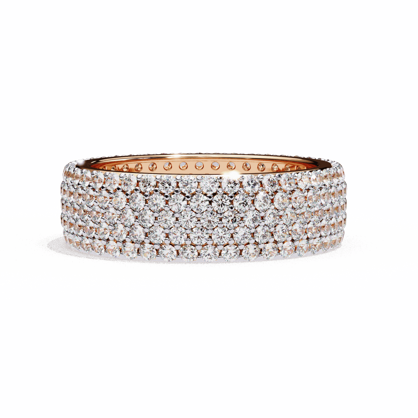 1.75 Carat Round Classic Wedding Band in Moissanite | House of Estara
