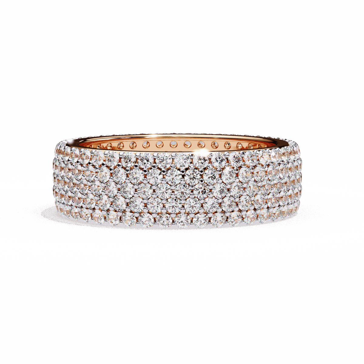 1.75 Carat Round Classic Wedding Band in Moissanite | House of Estara