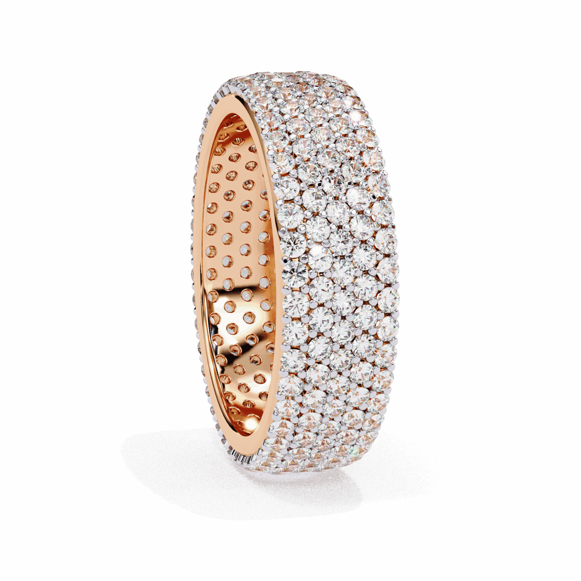 1.75 Carat Round Classic Wedding Band in Moissanite | House of Estara