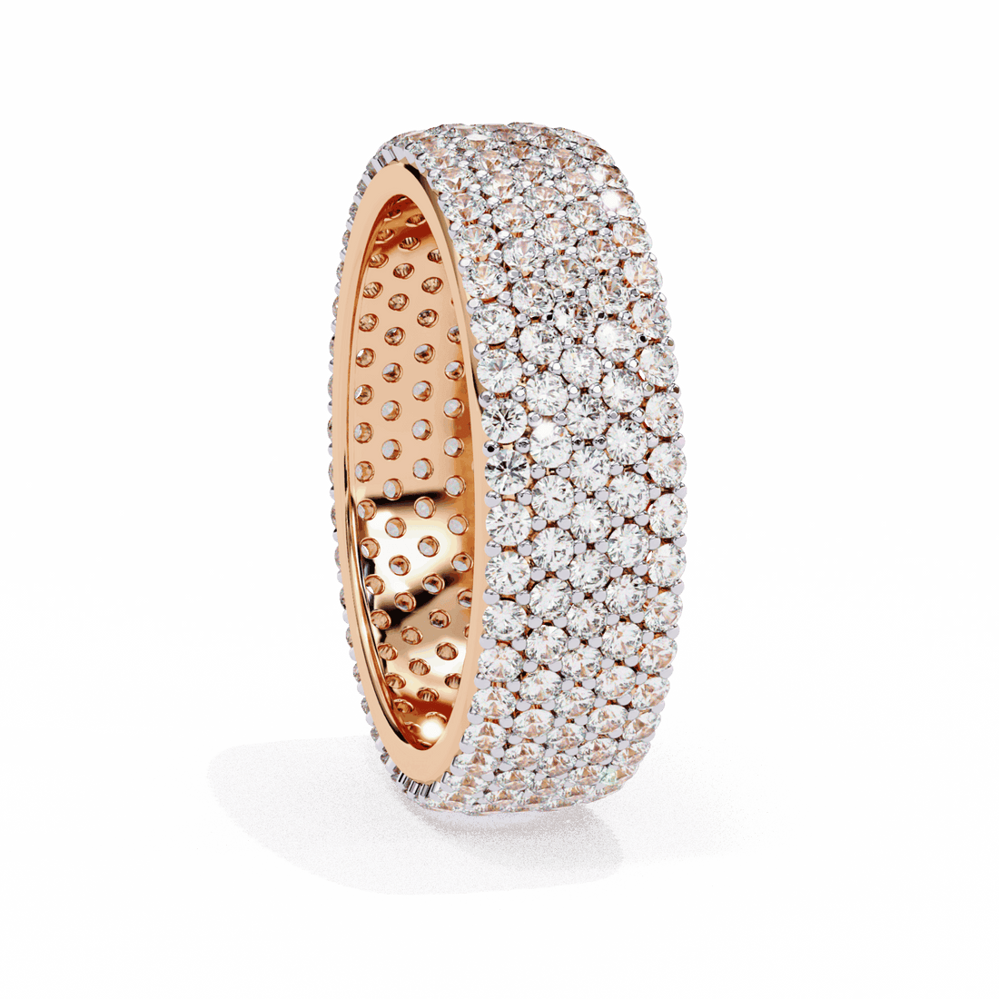 1.75 Carat Round Classic Wedding Band in Moissanite | House of Estara