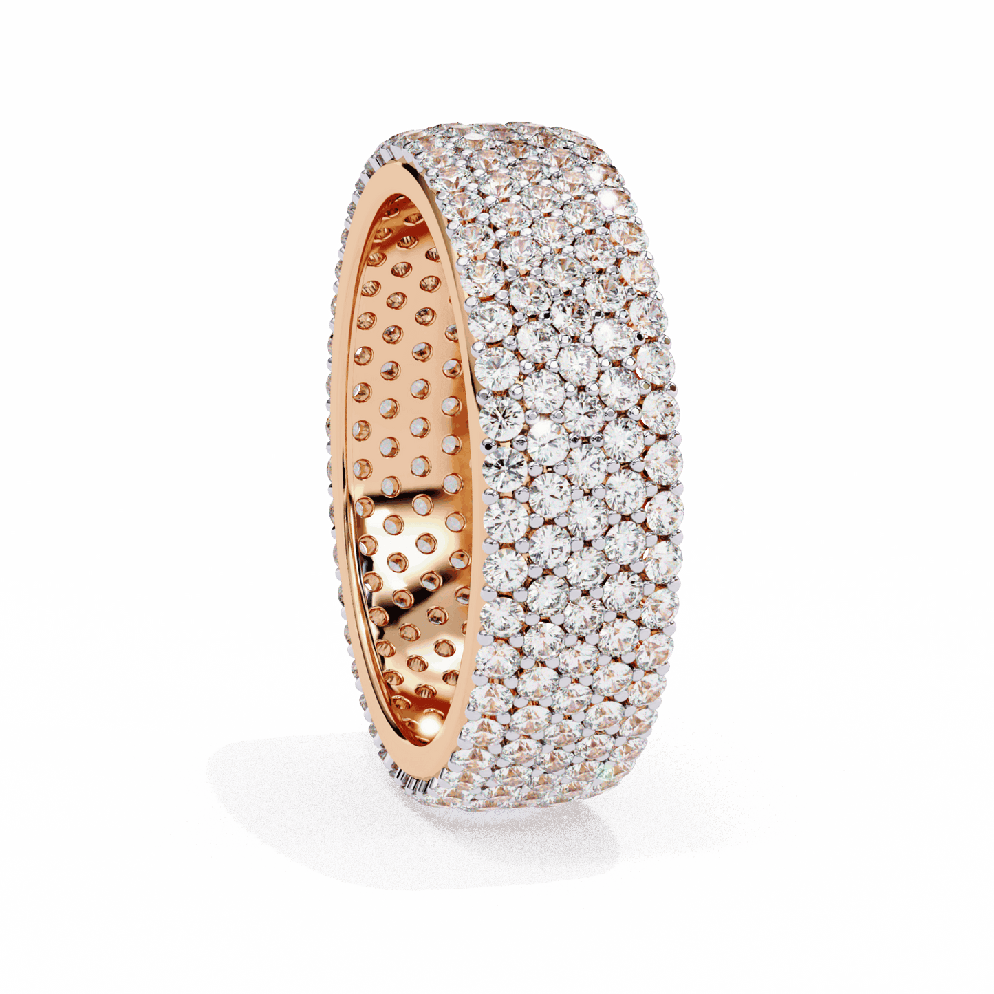 1.75 Carat Round Classic Wedding Band in Moissanite | House of Estara
