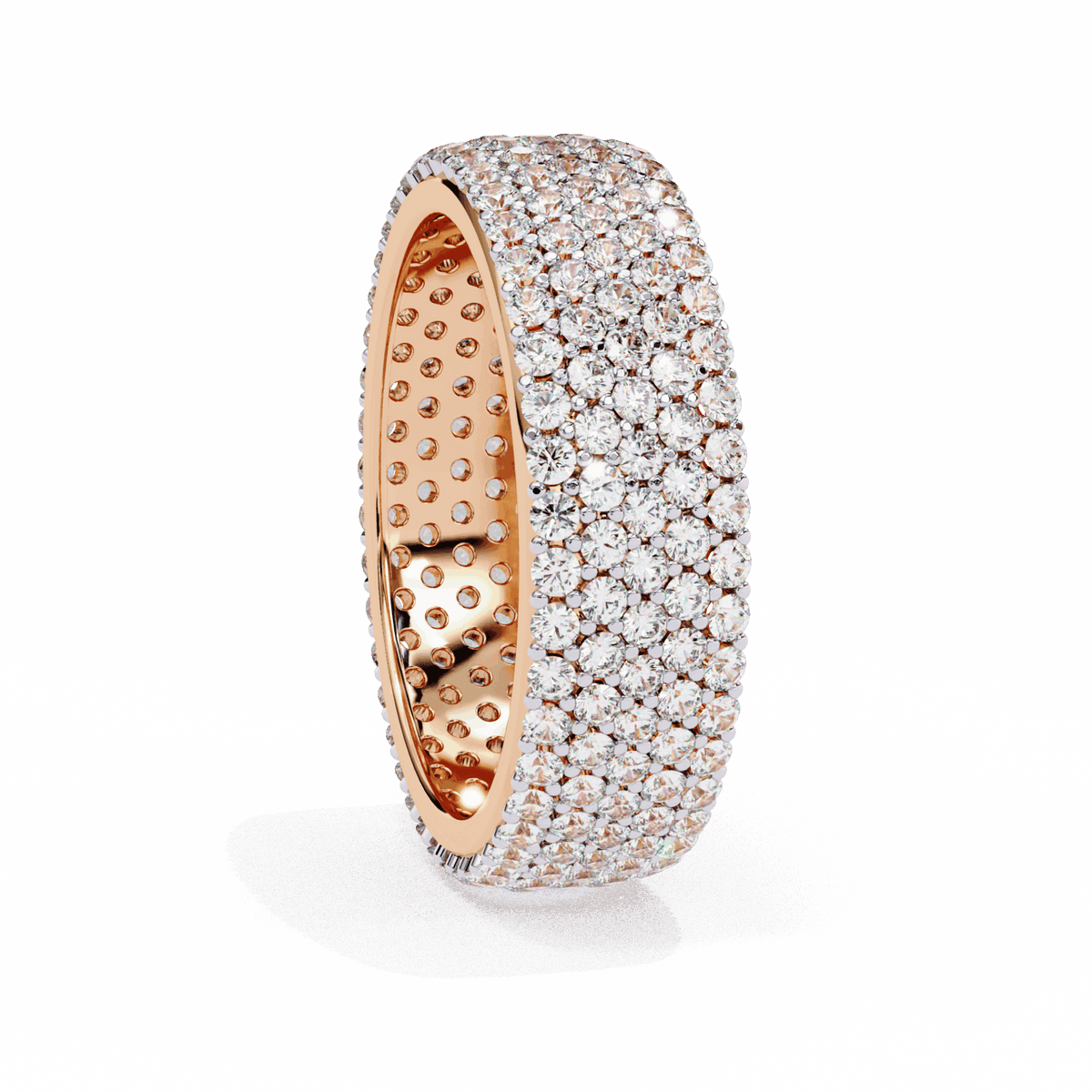 1.75 Carat Round Classic Wedding Band in Moissanite | House of Estara