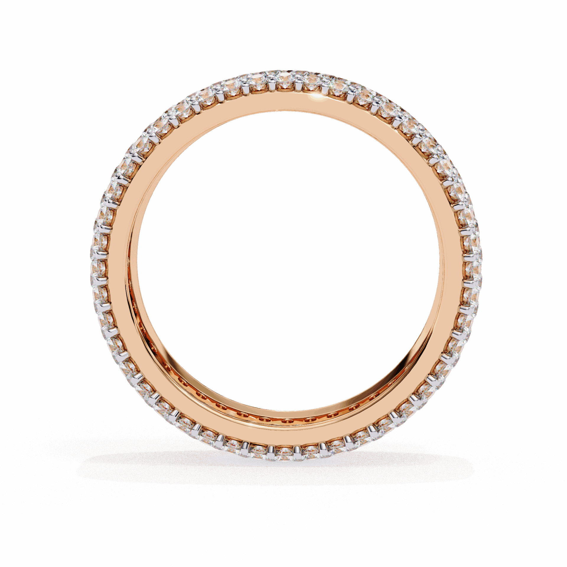 1.75 Carat Round Classic Wedding Band in Moissanite | House of Estara