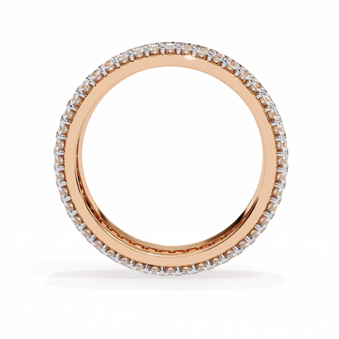 1.75 Carat Round Classic Wedding Band in Moissanite | House of Estara