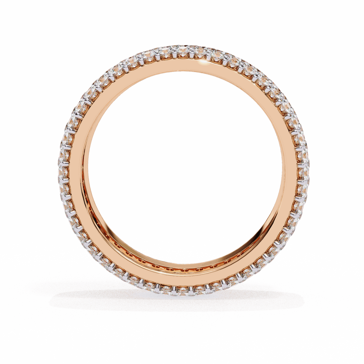 1.75 Carat Round Classic Wedding Band in Moissanite | House of Estara