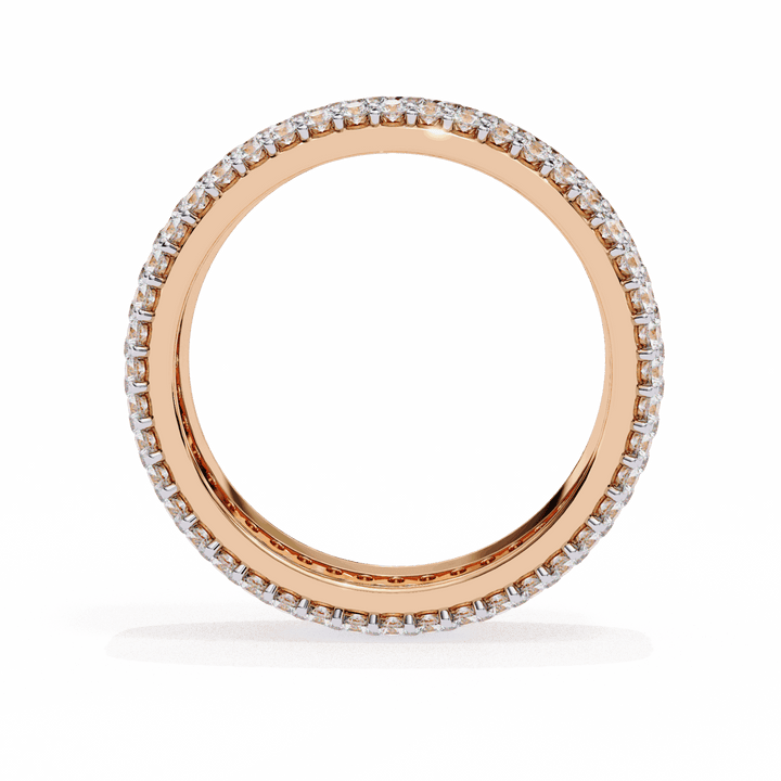 1.75 Carat Round Classic Wedding Band in Moissanite | House of Estara