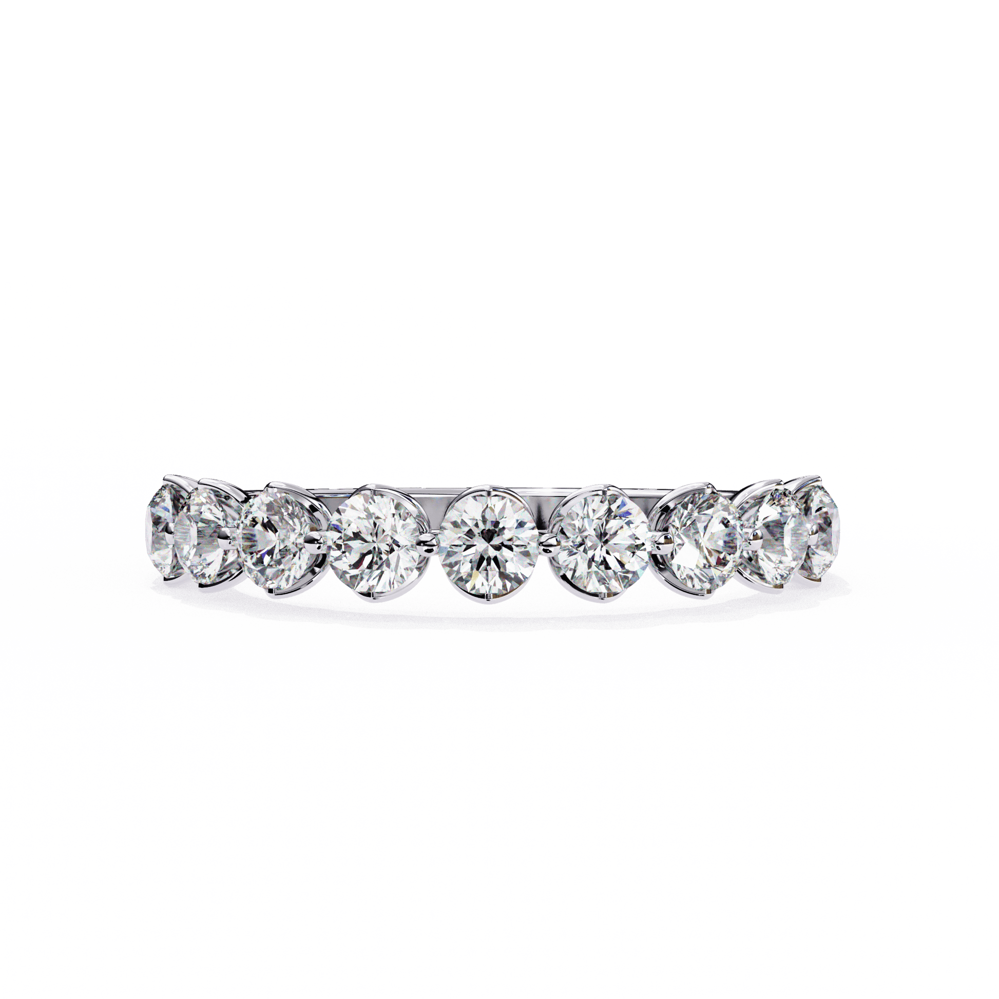 1 Carat Round Classic Solitaire Band in Moissanite | House of Estara