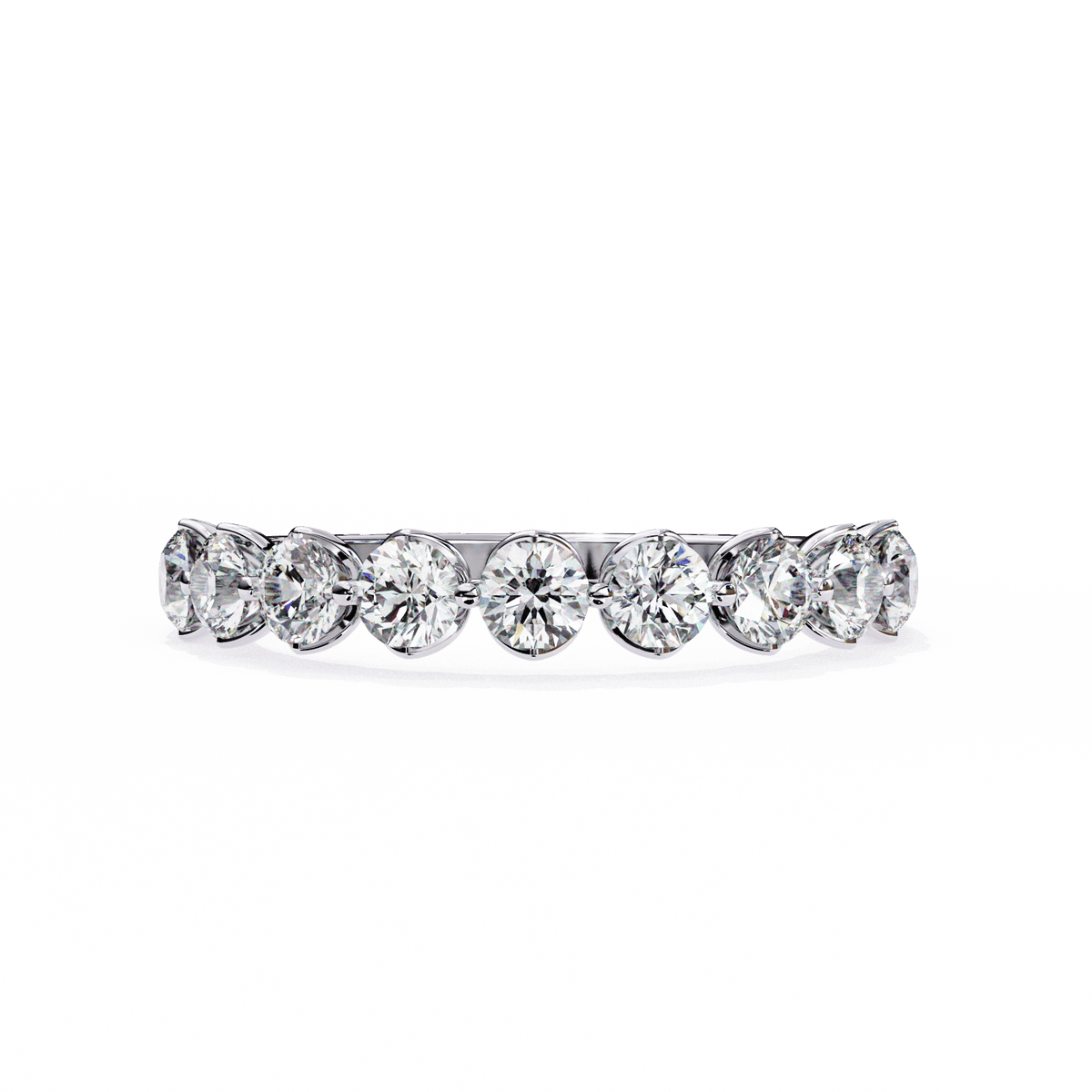 1 Carat Round Classic Solitaire Band in Moissanite | House of Estara