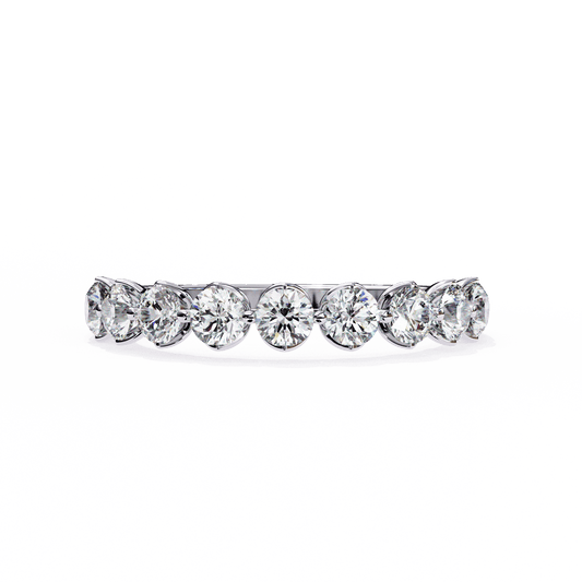 1 Carat Round Classic Solitaire Band in Moissanite | House of Estara