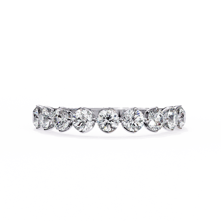 1 Carat Round Classic Solitaire Band in Moissanite | House of Estara