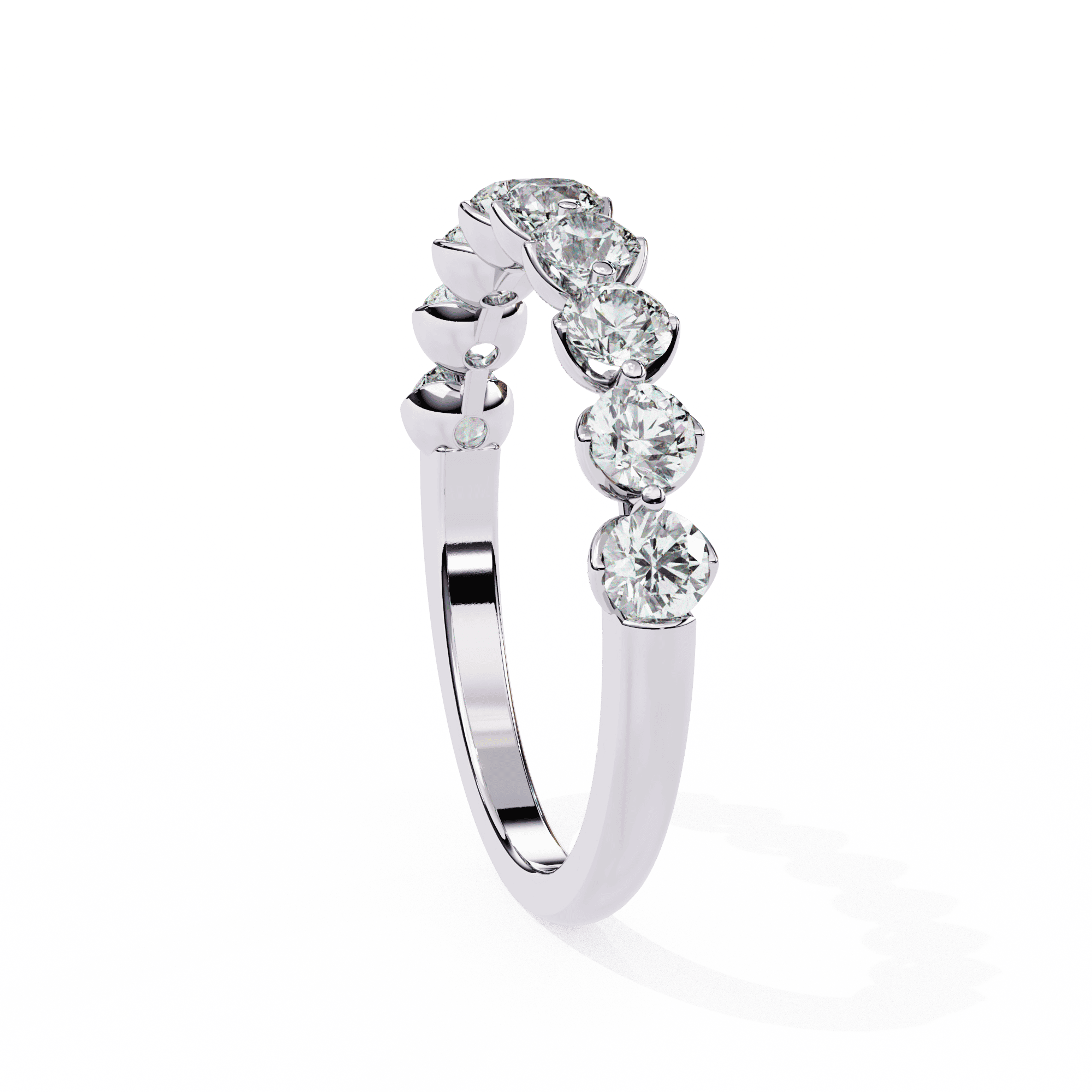 1 Carat Round Classic Solitaire Band in Moissanite | House of Estara