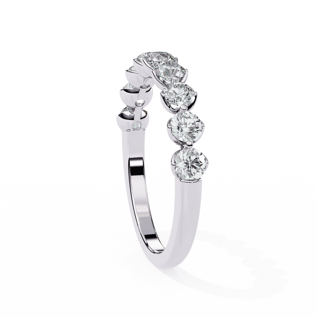 1 Carat Round Classic Solitaire Band in Moissanite | House of Estara