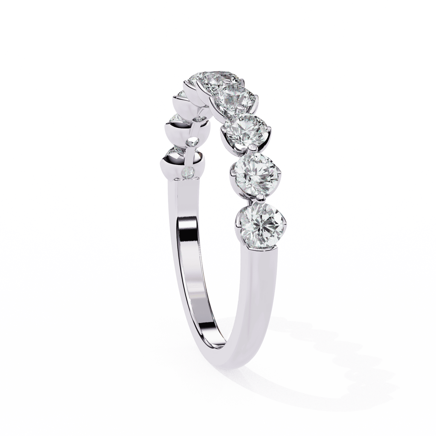 1 Carat Round Classic Solitaire Band in Moissanite | House of Estara