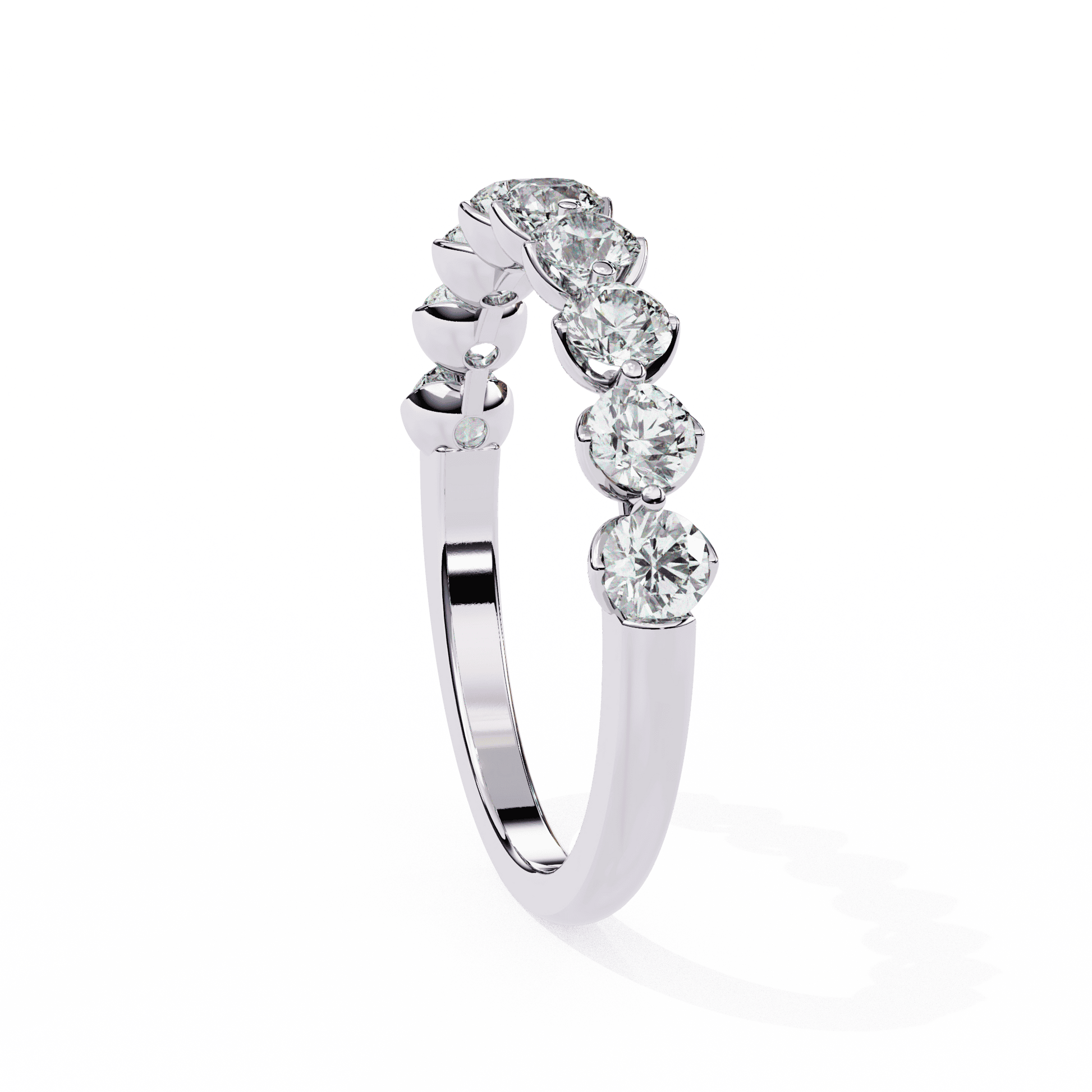 1 Carat Round Classic Solitaire Band in Moissanite | House of Estara