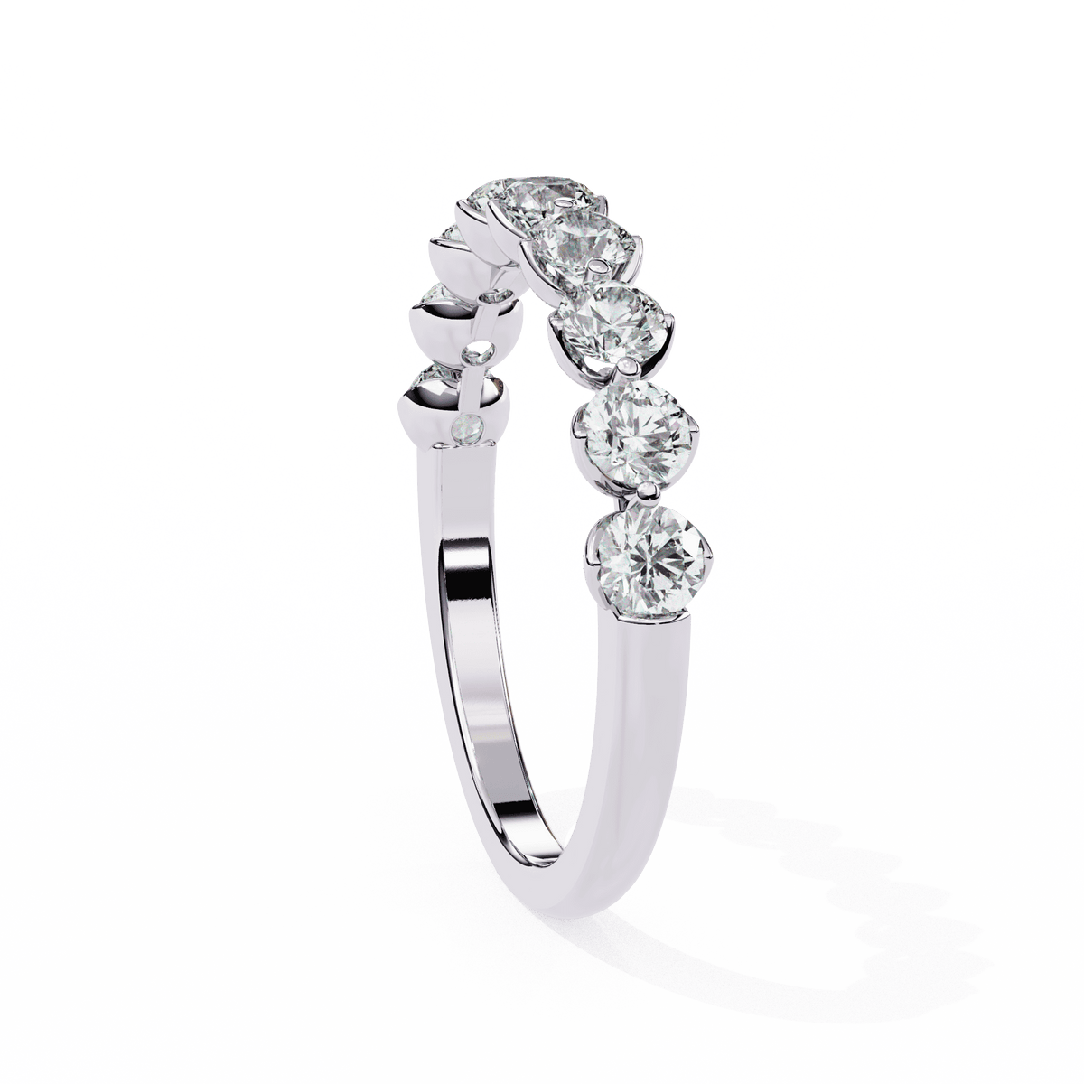 1 Carat Round Classic Solitaire Band in Moissanite | House of Estara