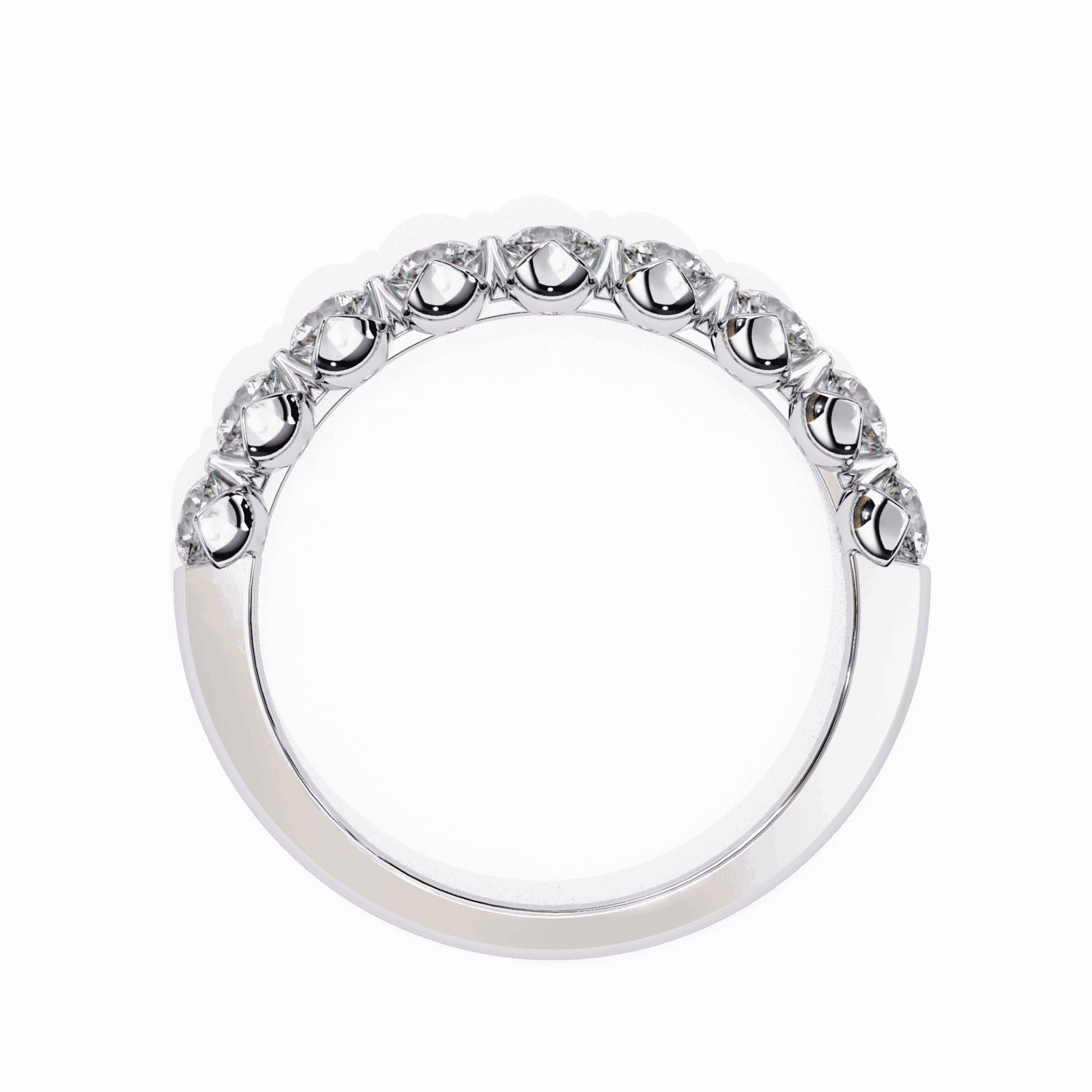 1 Carat Round Classic Solitaire Band in Moissanite | House of Estara