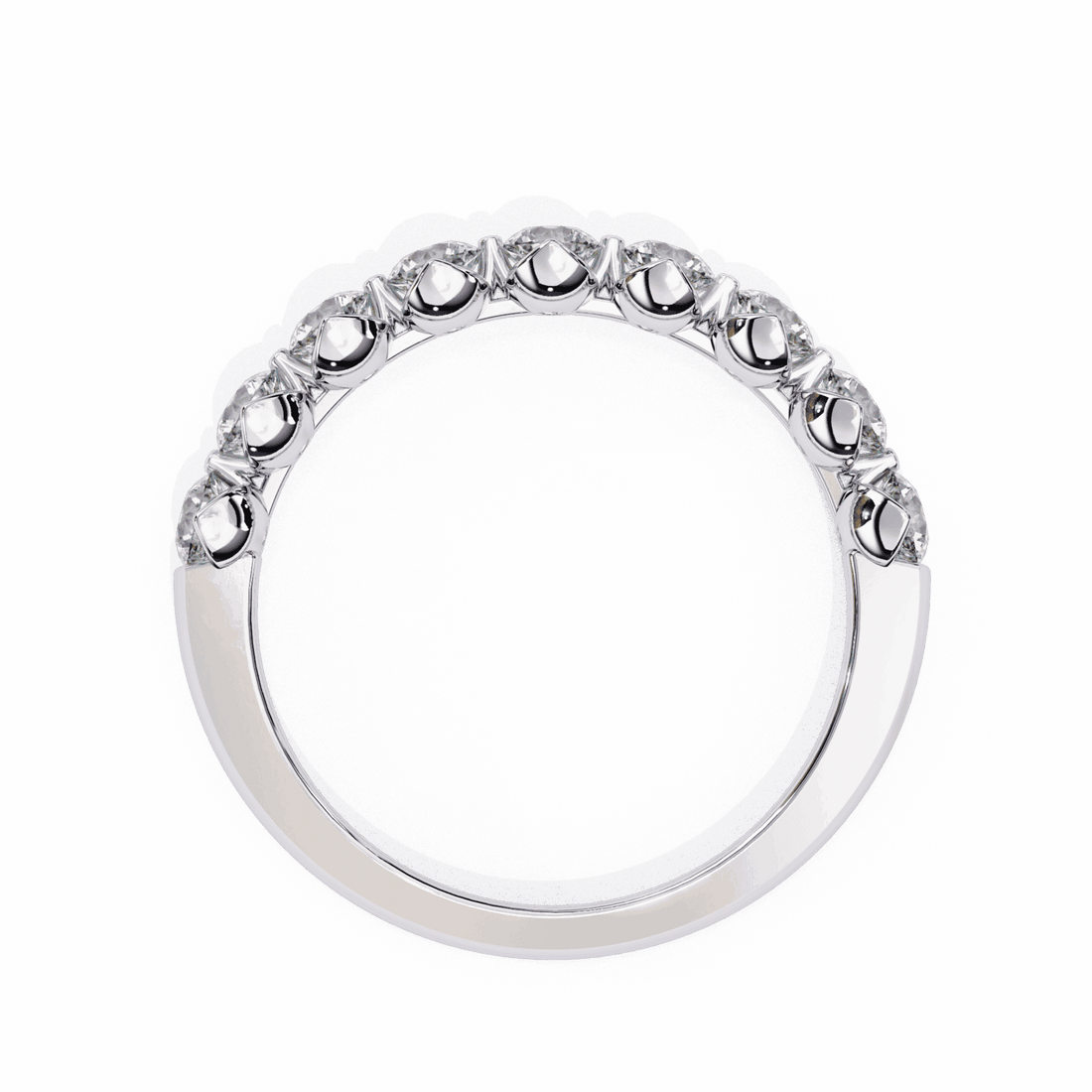 1 Carat Round Classic Solitaire Band in Moissanite | House of Estara