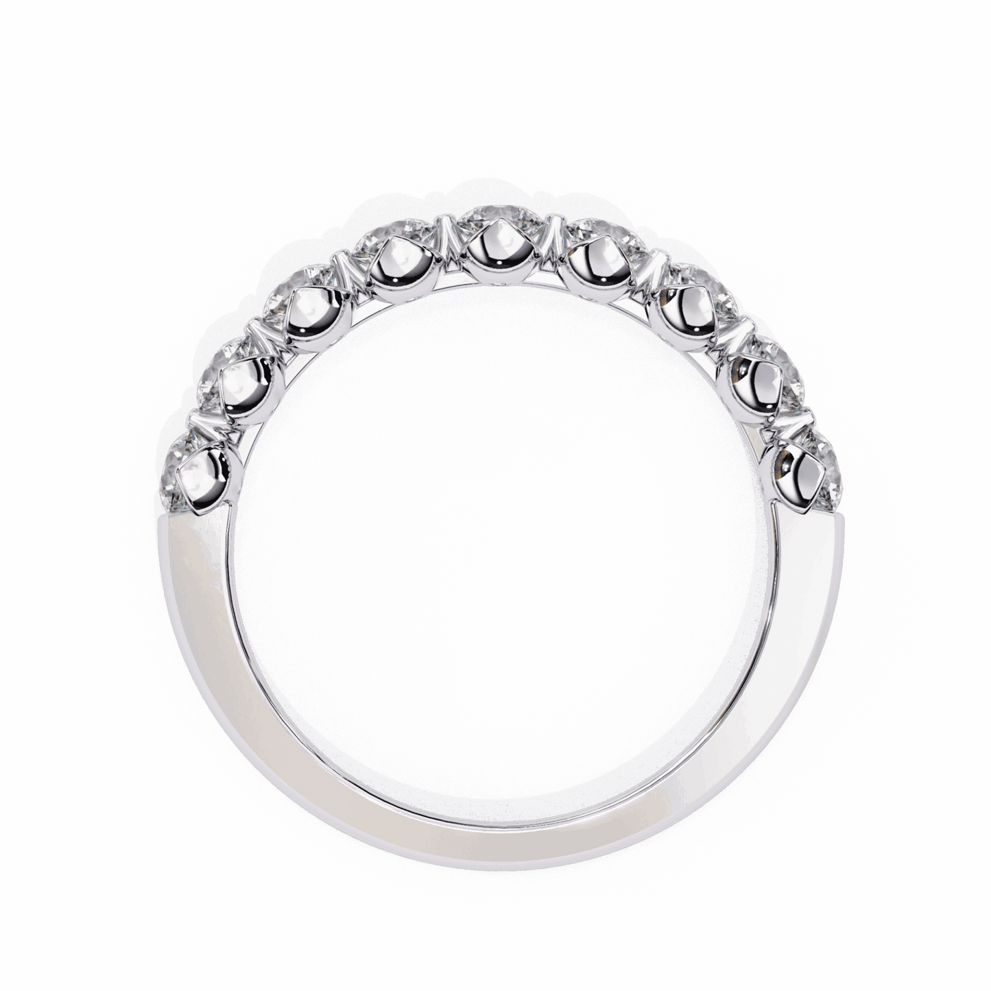 1 Carat Round Classic Solitaire Band in Moissanite | House of Estara