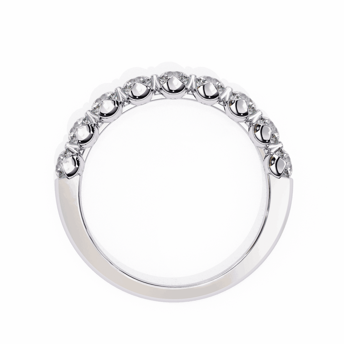 1 Carat Round Classic Solitaire Band in Moissanite | House of Estara
