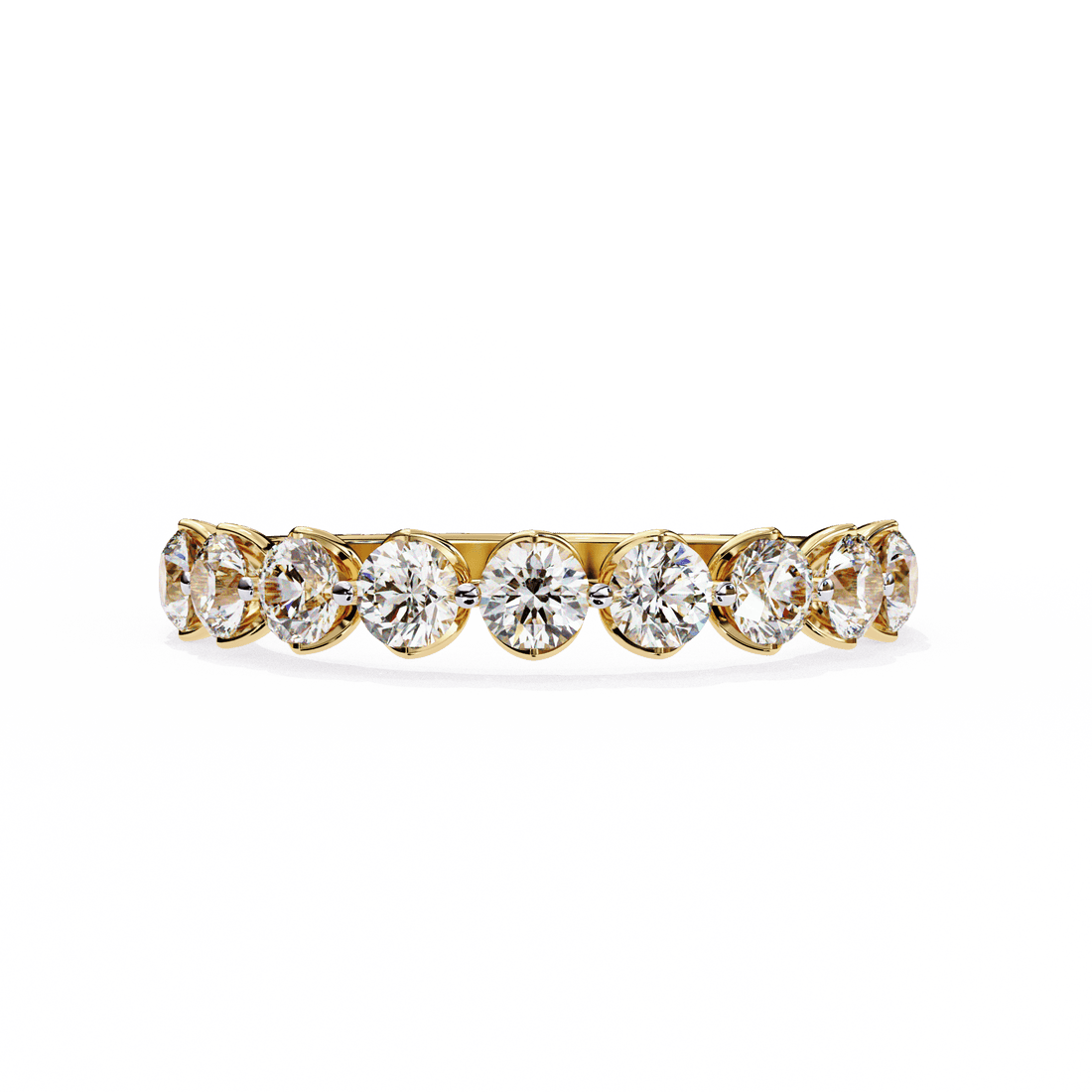 1 Carat Round Classic Solitaire Band in Moissanite | House of Estara