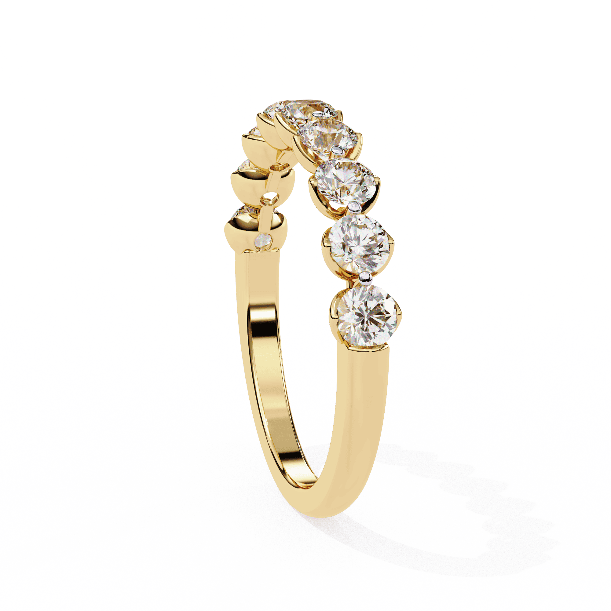 1 Carat Round Classic Solitaire Band in Moissanite | House of Estara