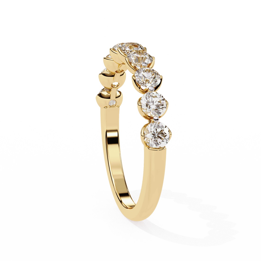 1 Carat Round Classic Solitaire Band in Moissanite | House of Estara