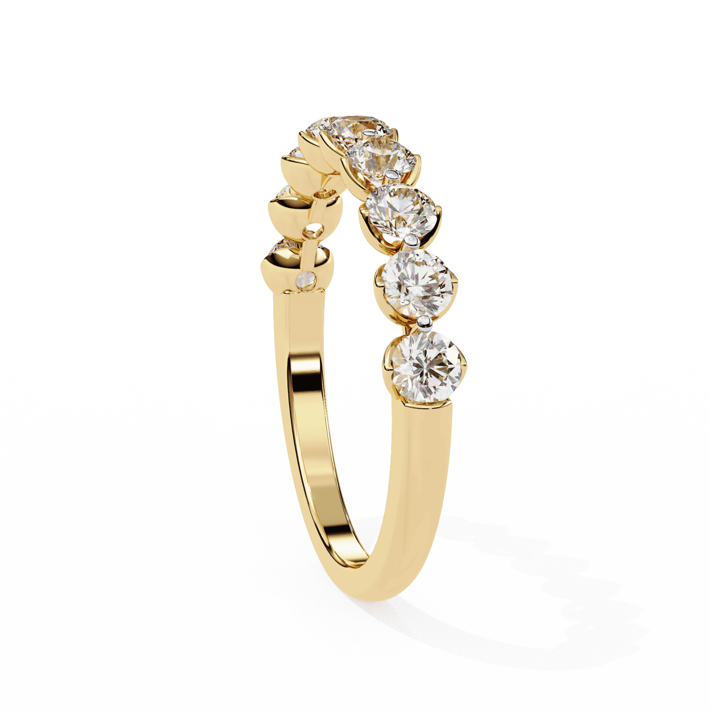 1 Carat Round Classic Solitaire Band in Moissanite | House of Estara