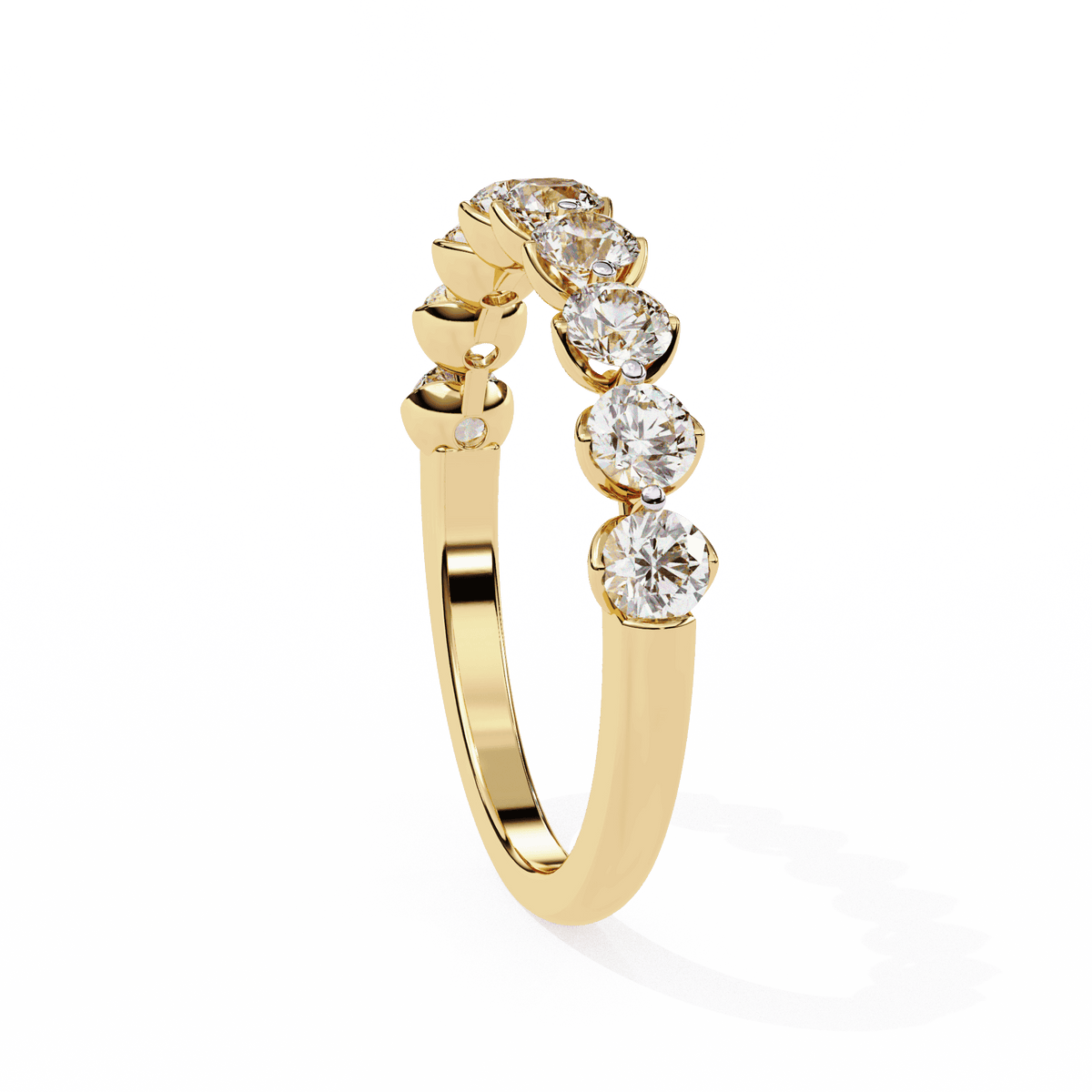1 Carat Round Classic Solitaire Band in Moissanite | House of Estara