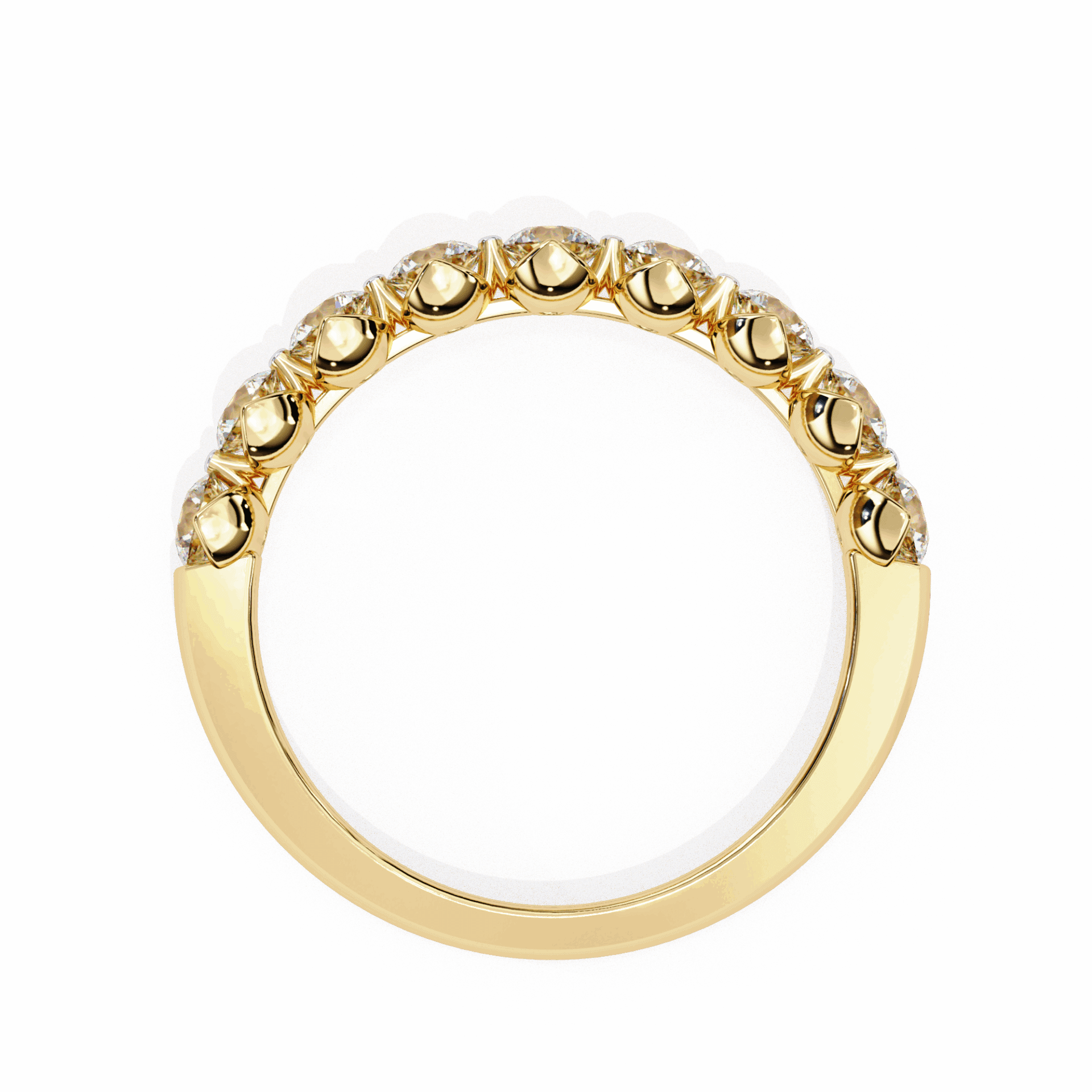 1 Carat Round Classic Solitaire Band in Moissanite | House of Estara