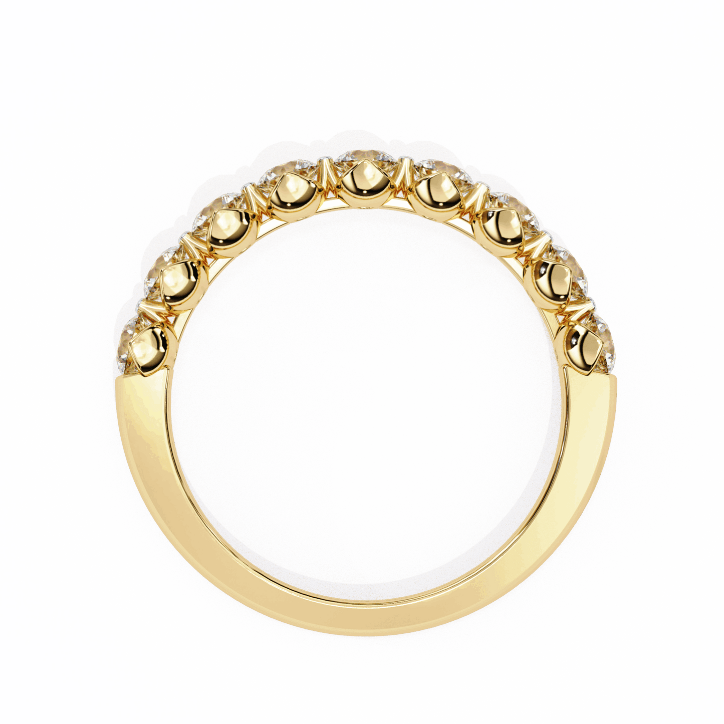 1 Carat Round Classic Solitaire Band in Moissanite | House of Estara