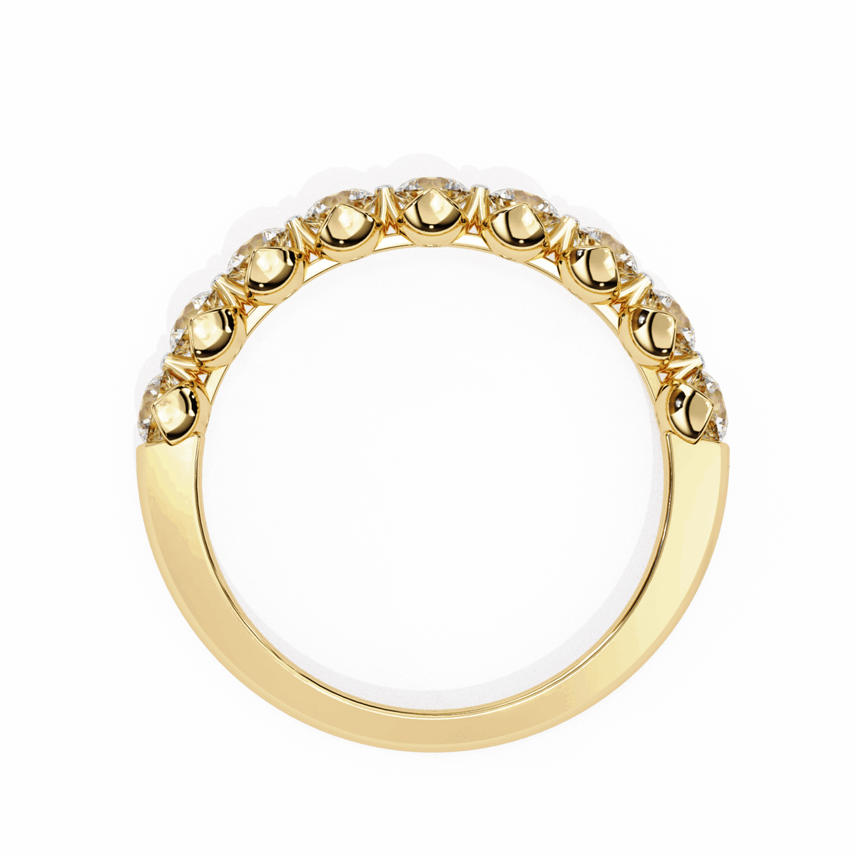 1 Carat Round Classic Solitaire Band in Moissanite | House of Estara