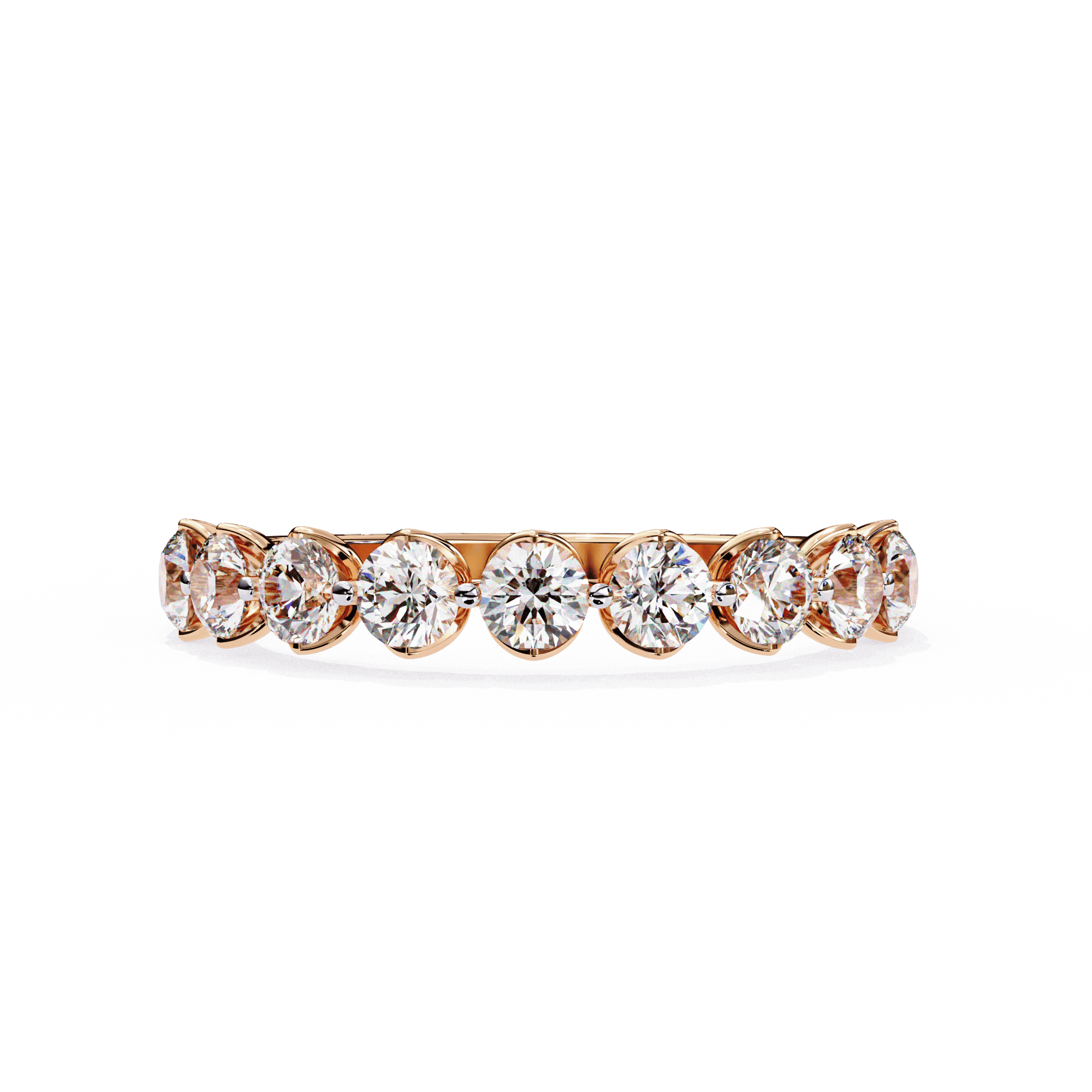 1 Carat Round Classic Solitaire Band in Moissanite | House of Estara