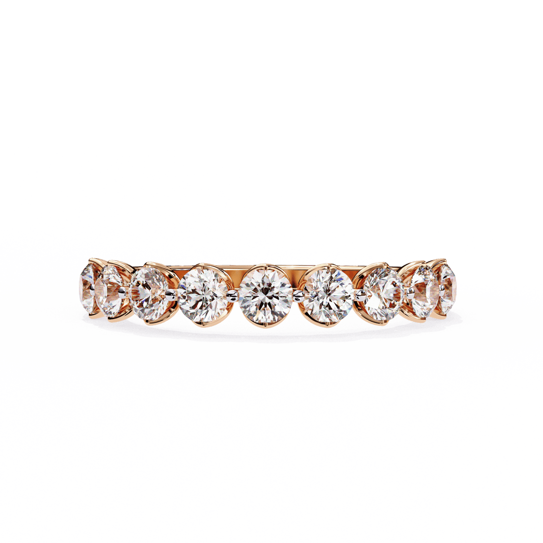 1 Carat Round Classic Solitaire Band in Moissanite | House of Estara