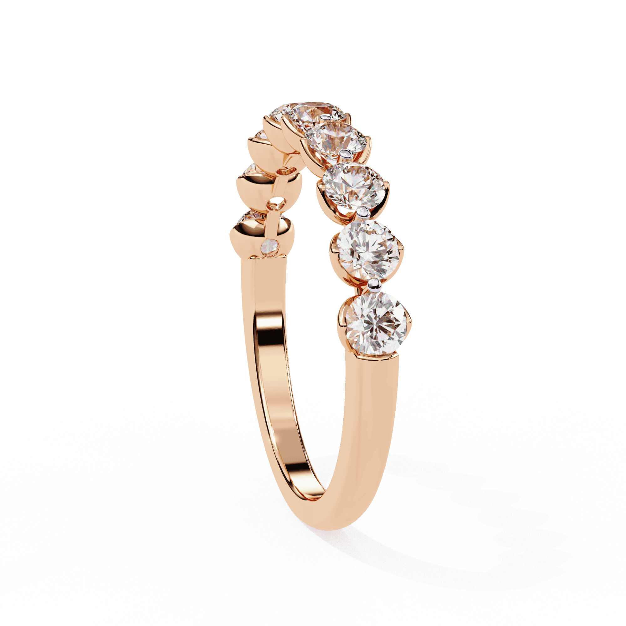 1 Carat Round Classic Solitaire Band in Moissanite | House of Estara