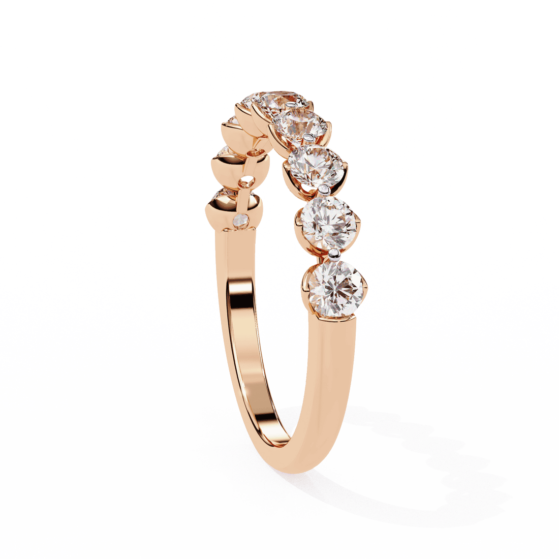 1 Carat Round Classic Solitaire Band in Moissanite | House of Estara
