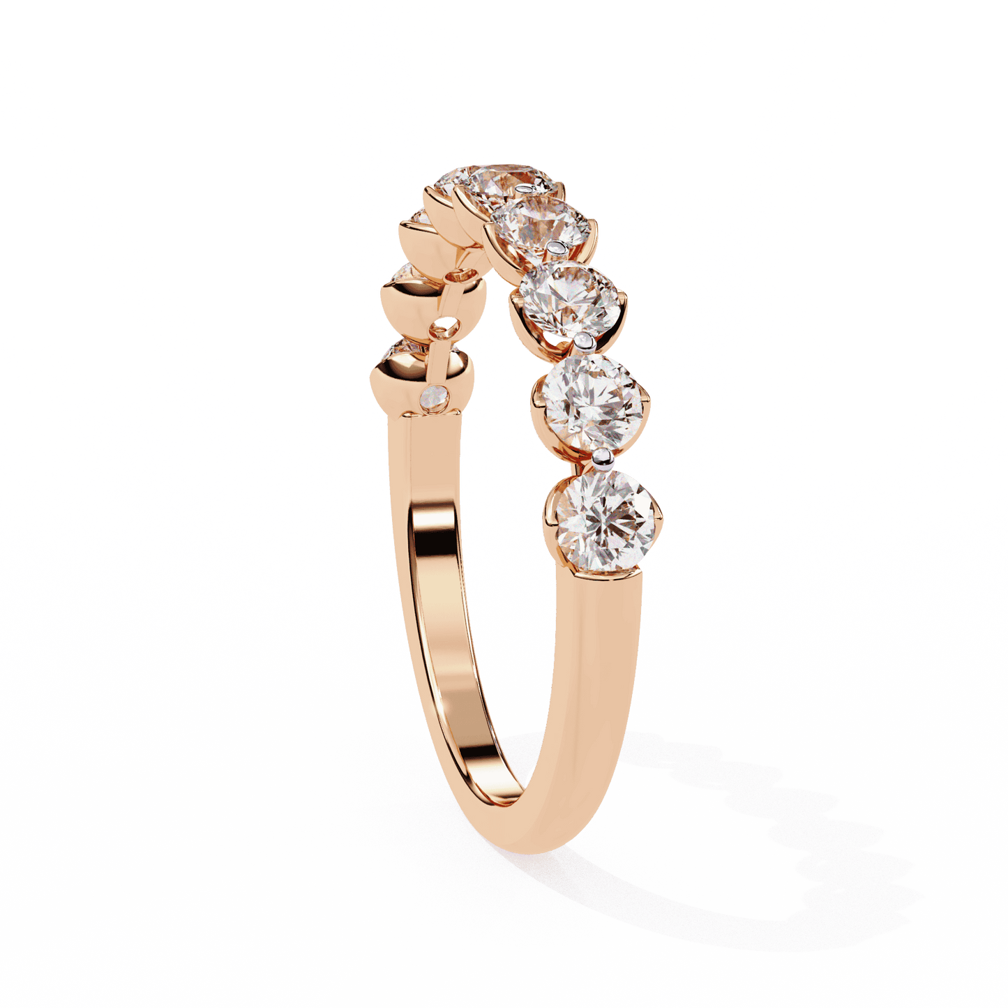 1 Carat Round Classic Solitaire Band in Moissanite | House of Estara