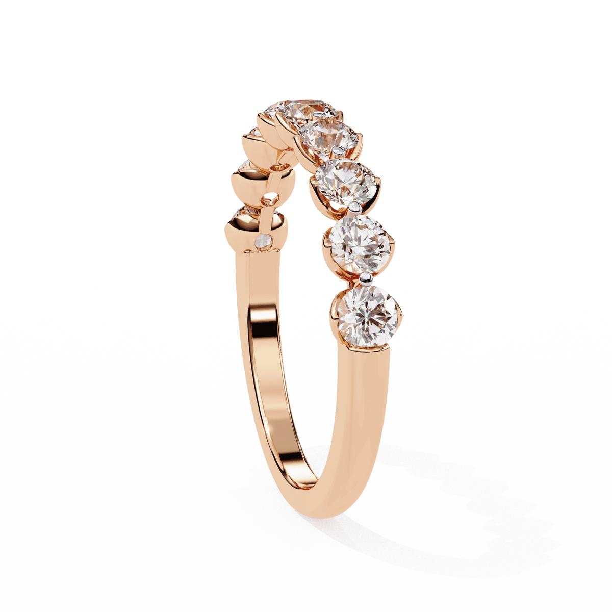 1 Carat Round Classic Solitaire Band in Moissanite | House of Estara