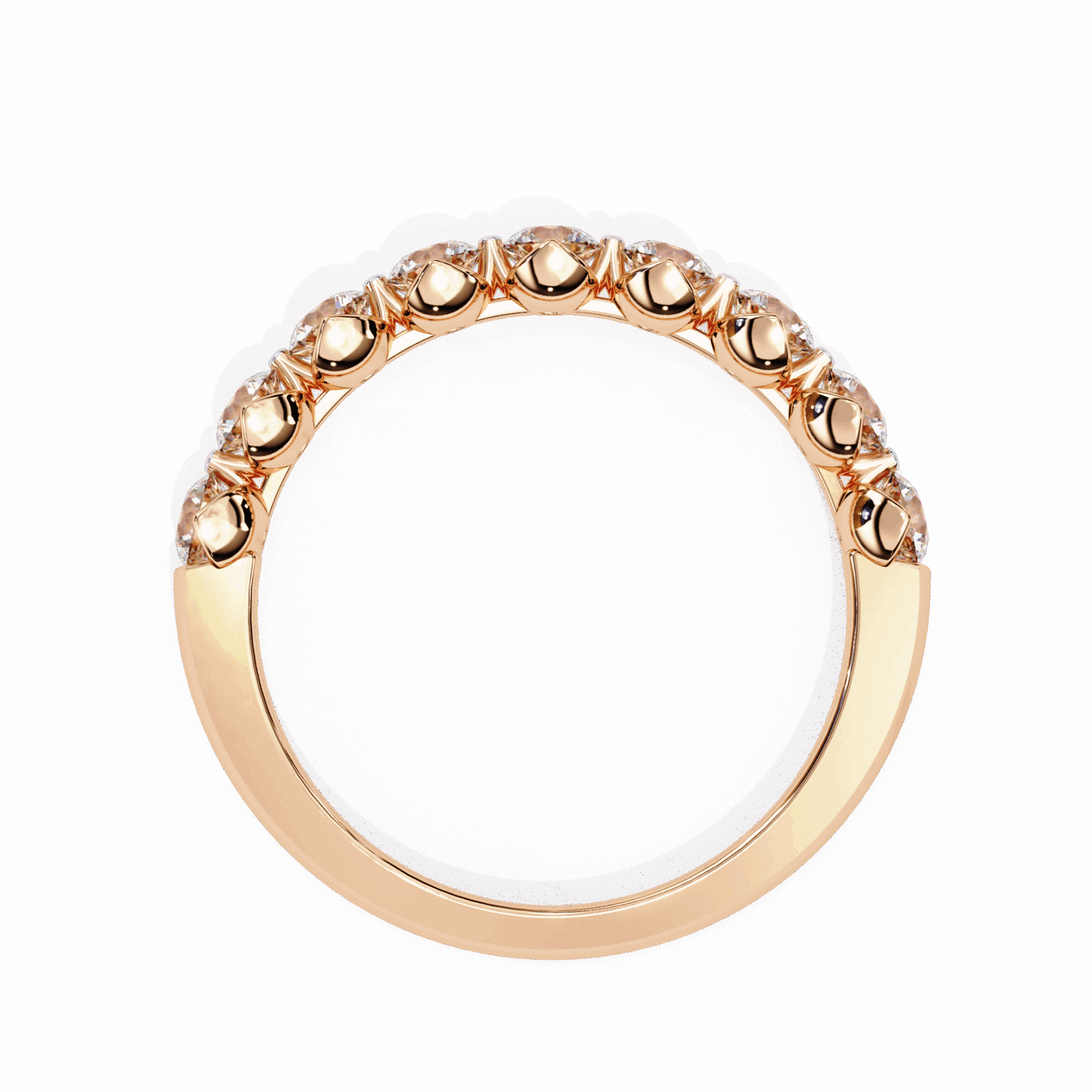 1 Carat Round Classic Solitaire Band in Moissanite | House of Estara