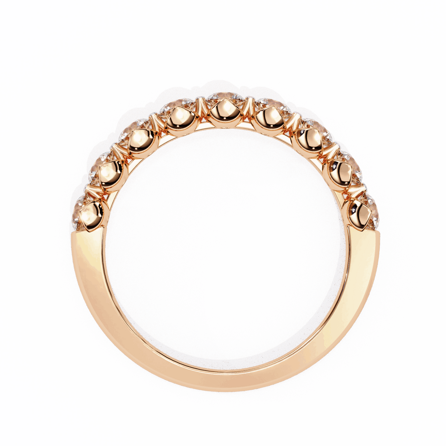 1 Carat Round Classic Solitaire Band in Moissanite | House of Estara