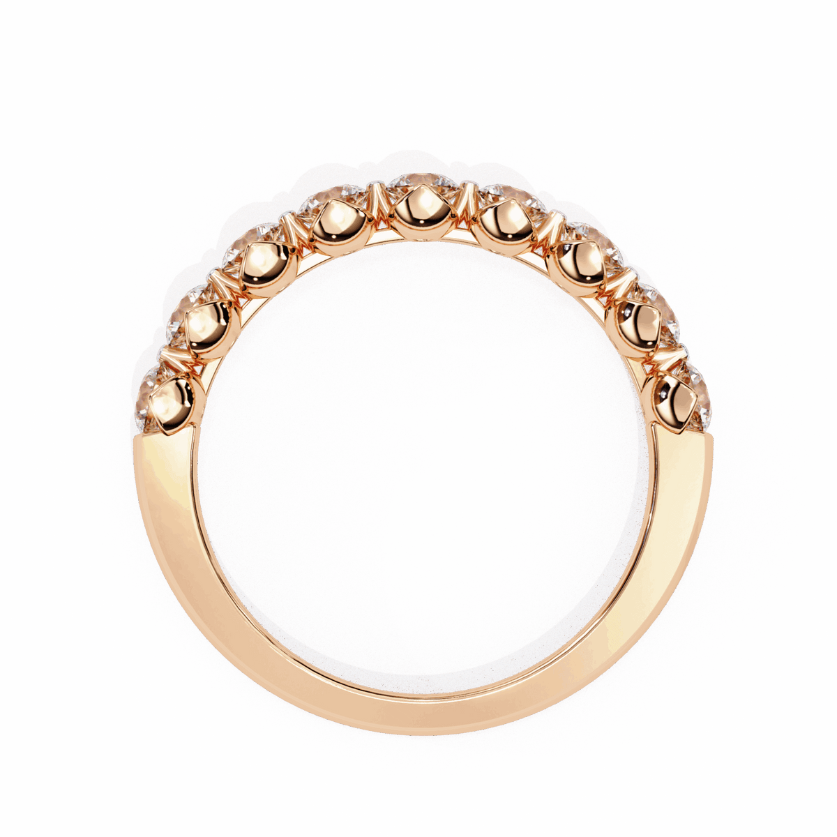 1 Carat Round Classic Solitaire Band in Moissanite | House of Estara