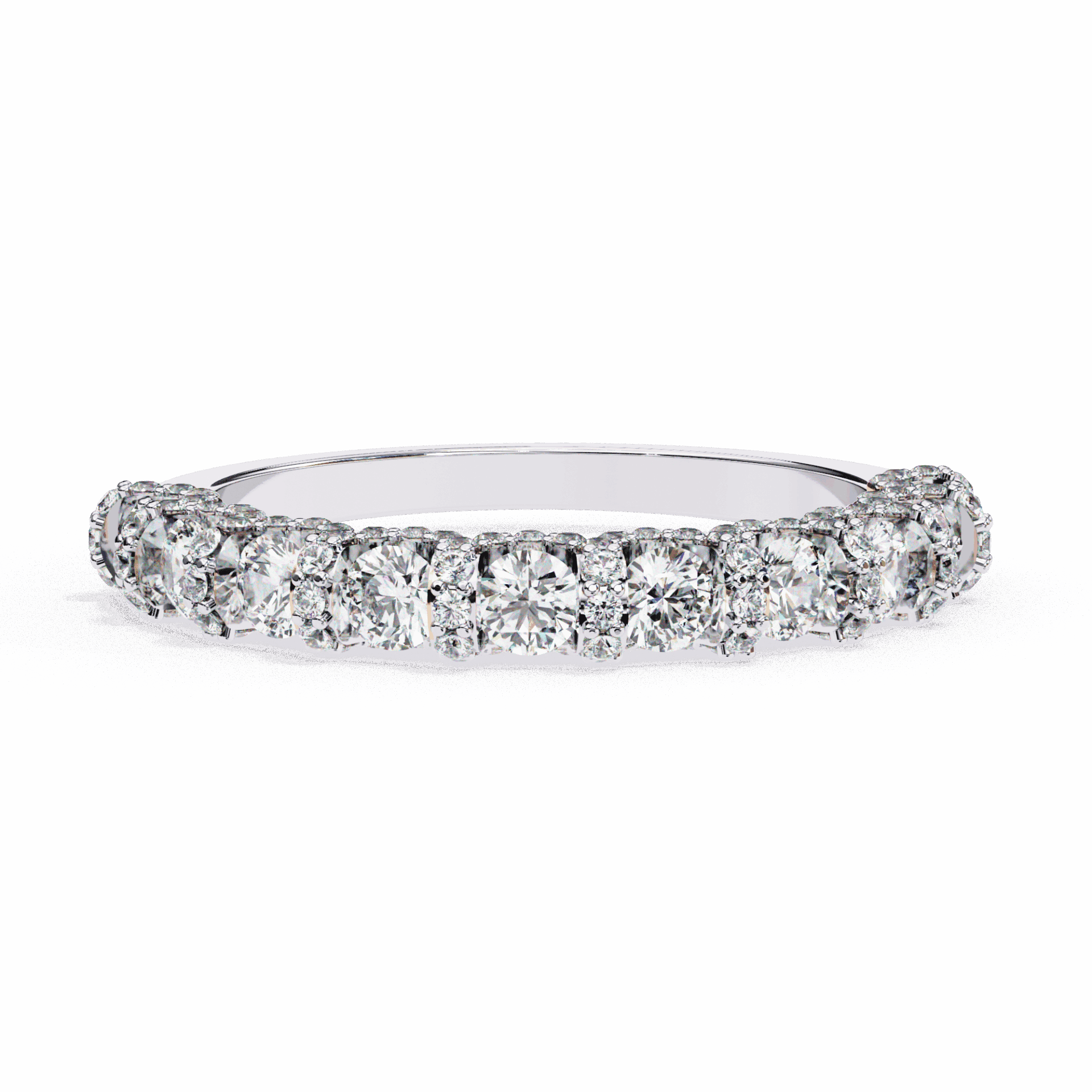 1 Carat Round Eternity Wedding Band in Moissanite | House of Estara
