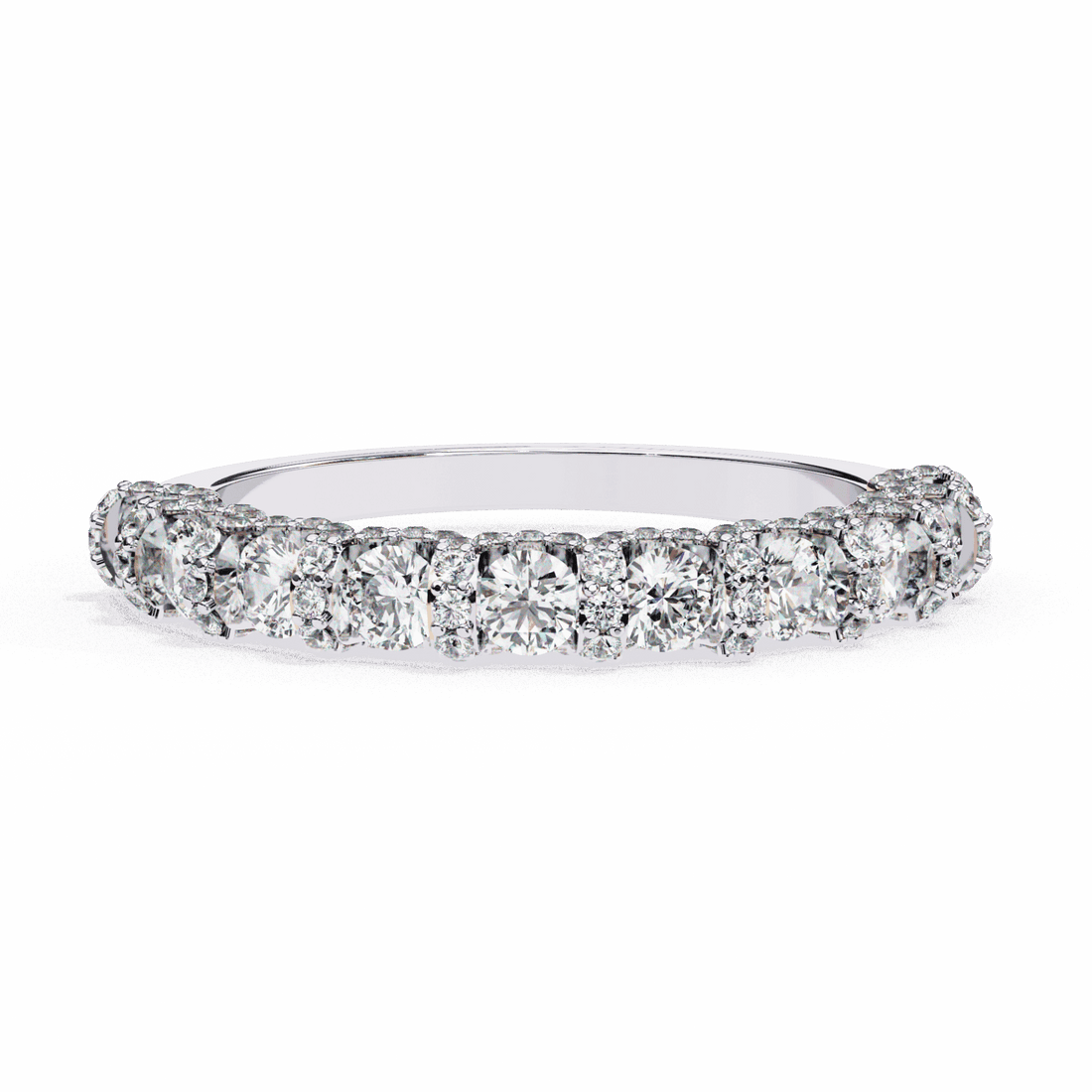 1 Carat Round Eternity Wedding Band in Moissanite | House of Estara