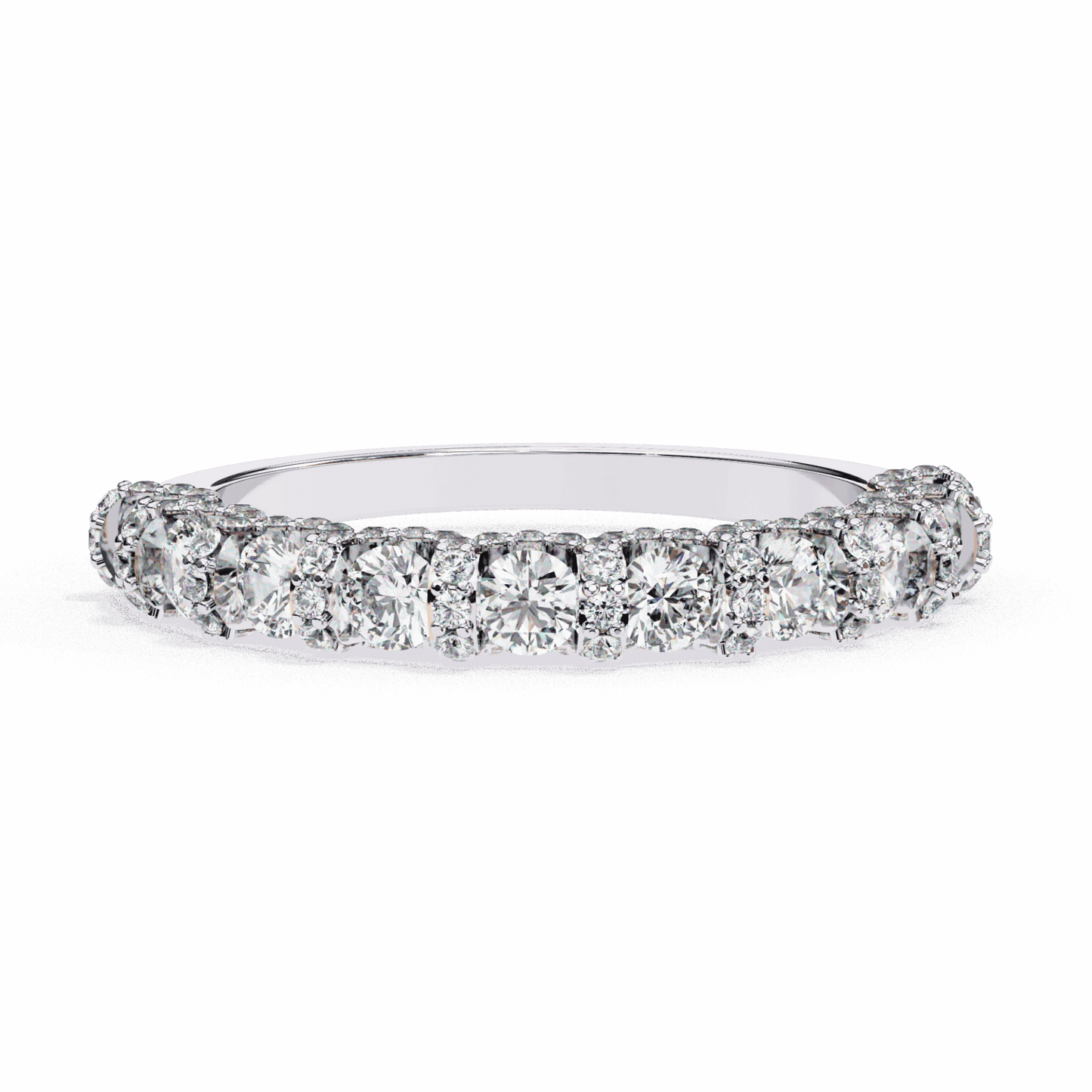 1 Carat Round Eternity Wedding Band in Moissanite | House of Estara