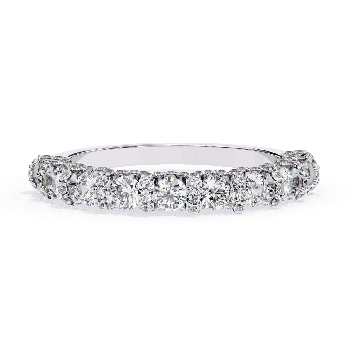1 Carat Round Eternity Wedding Band in Moissanite | House of Estara