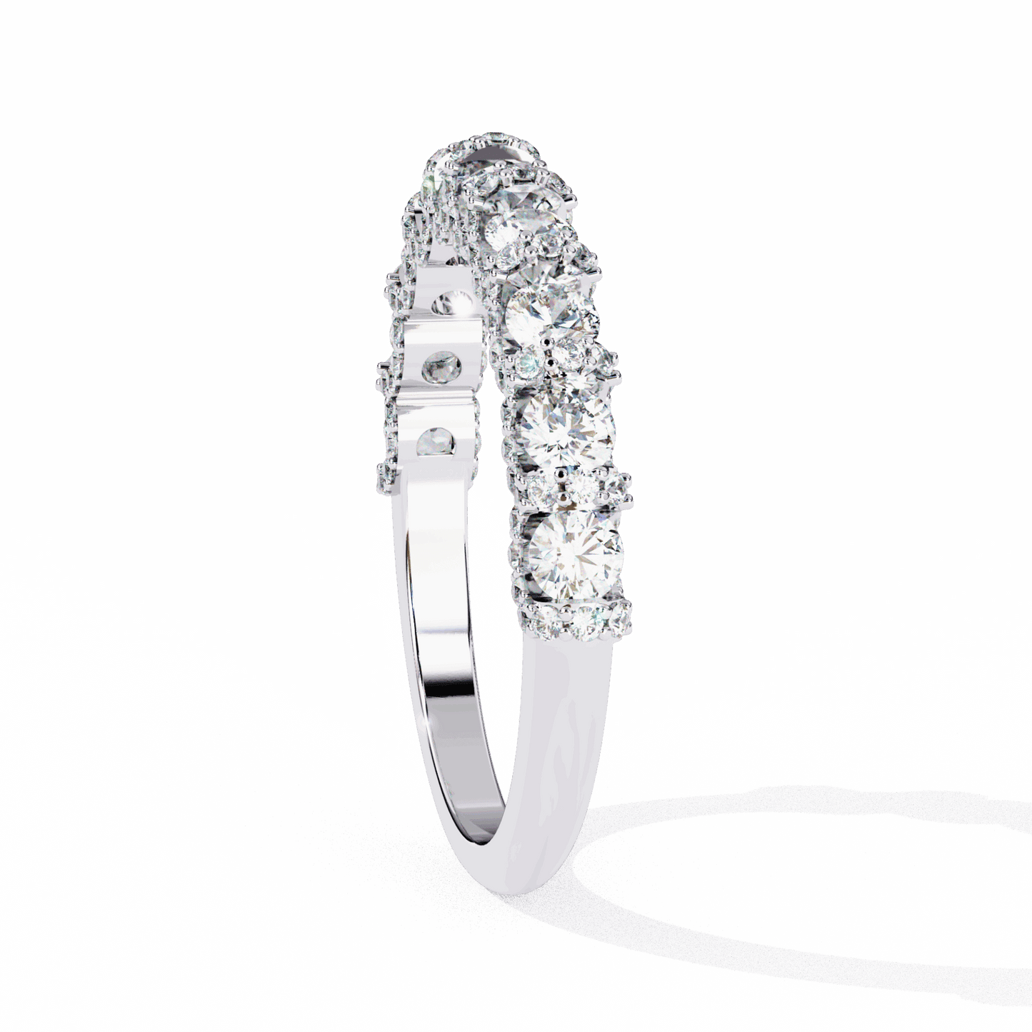 1 Carat Round Eternity Wedding Band in Moissanite | House of Estara