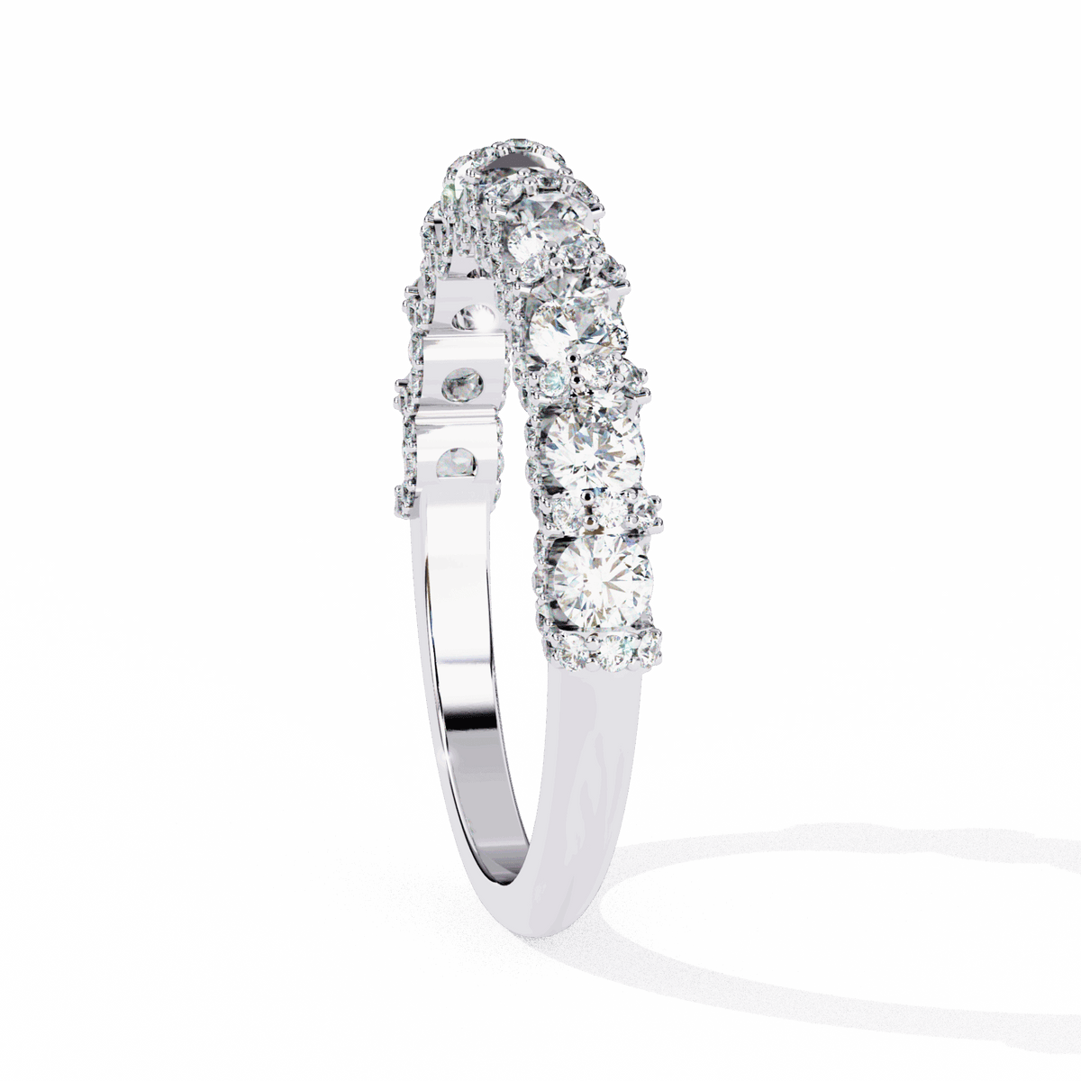 1 Carat Round Eternity Wedding Band in Moissanite | House of Estara